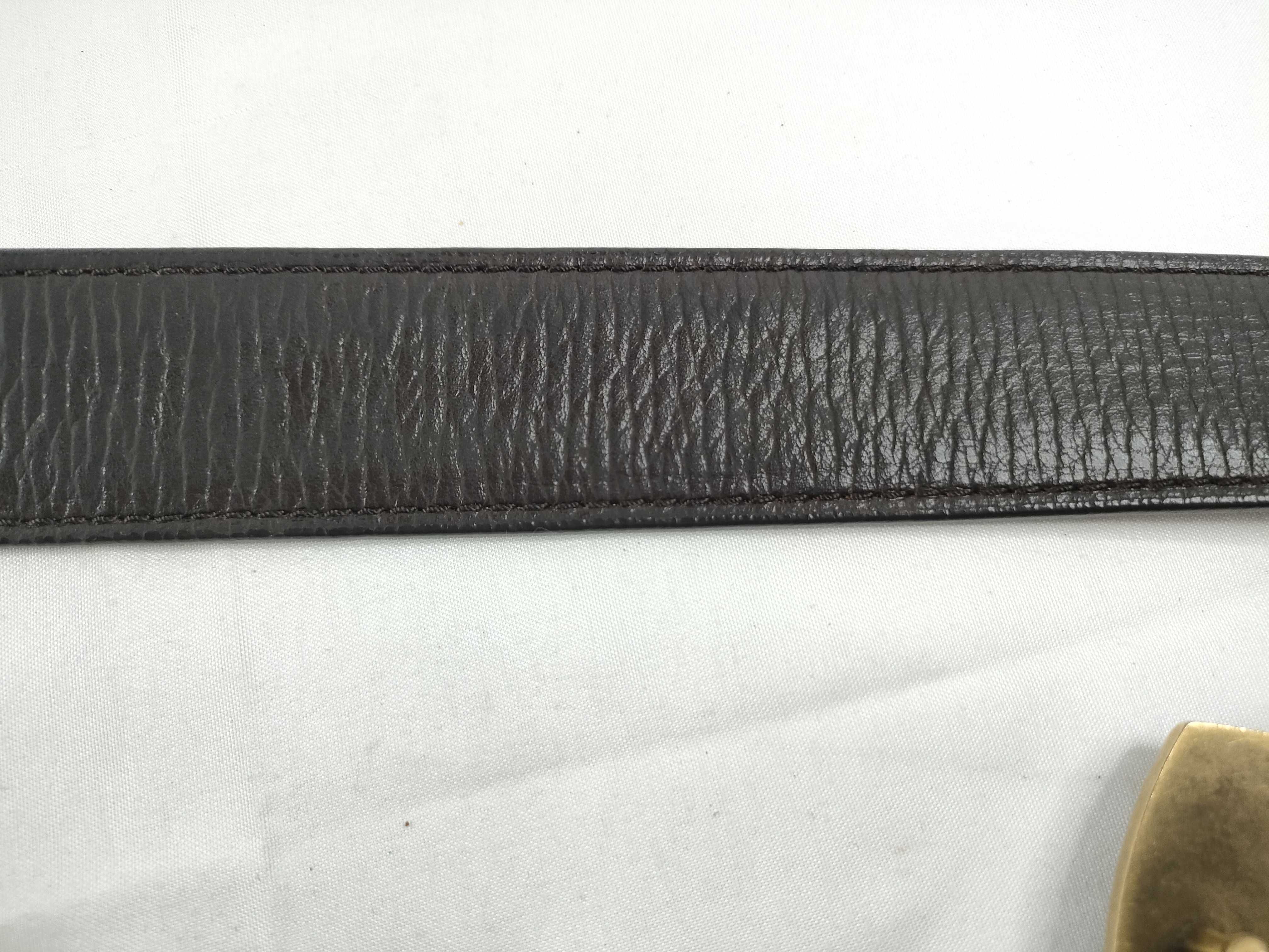 Belt Leather Logo Buckle Belt — view 9