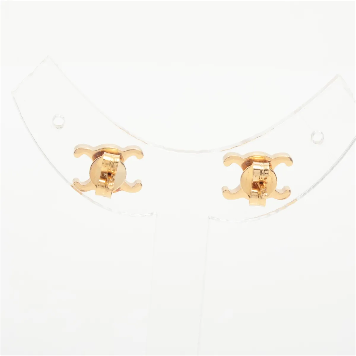 Triomphe UTT4274 Earrings (Pair) GP Gold. Shows signs of wear including — view 2