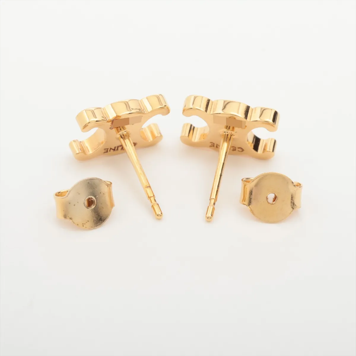 Triomphe UTT4274 Earrings (Pair) GP Gold. Shows signs of wear including — view 4