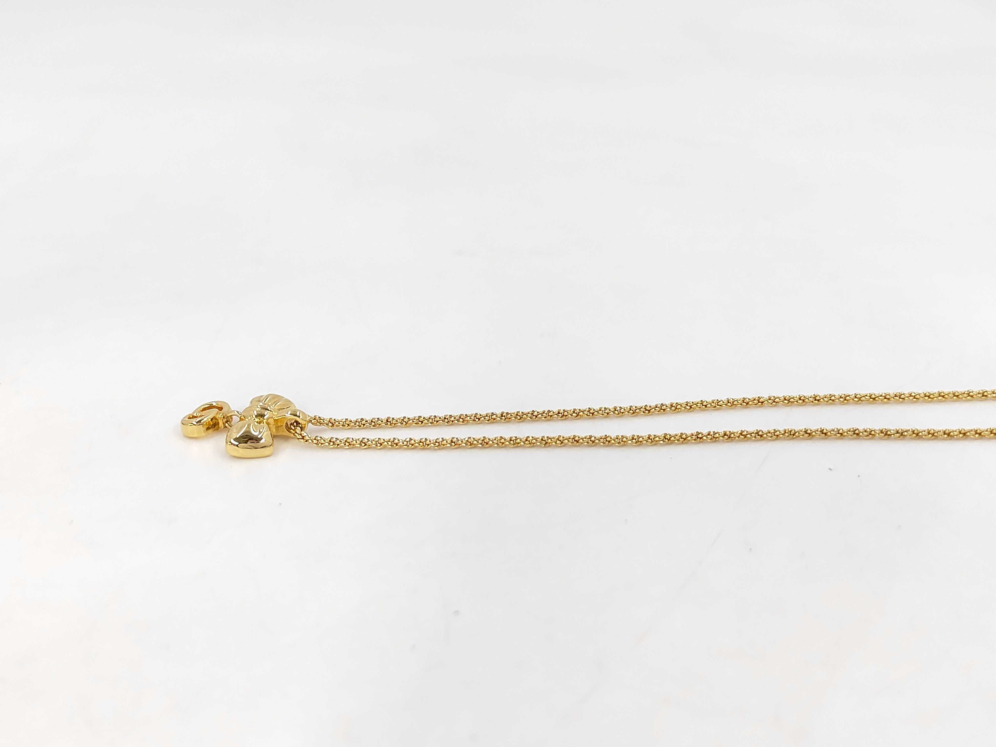 Ribbon CD Gold NC Necklace — view 3