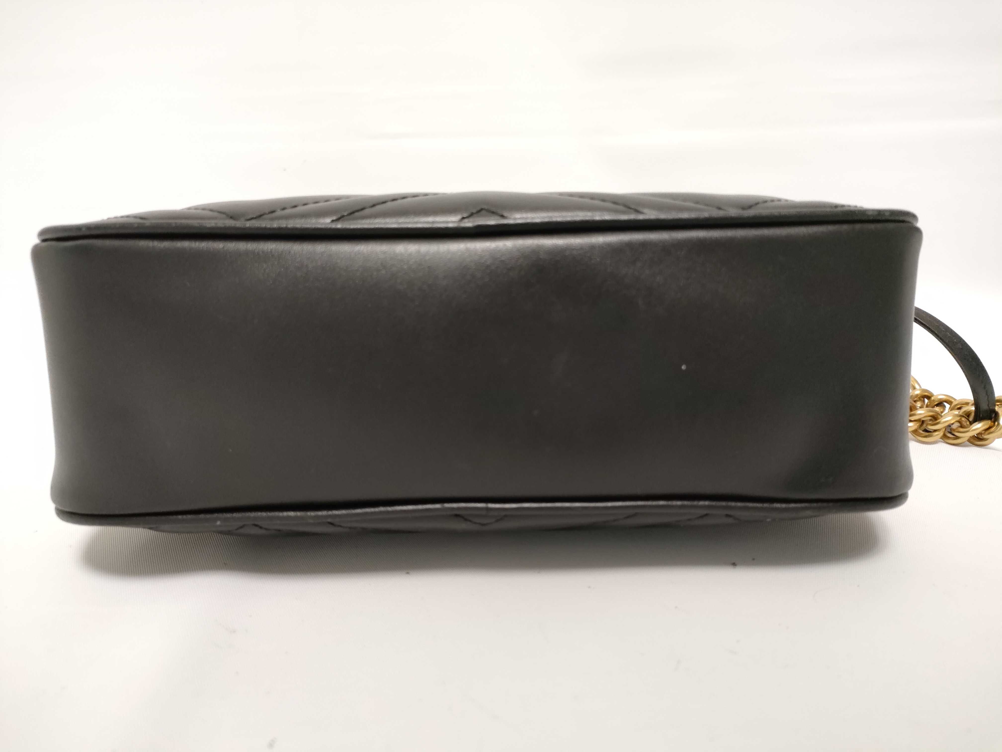 GG Marmont Leather Chain Shoulder Bag, Black, 447632 (Shoulder Bag) — view 3