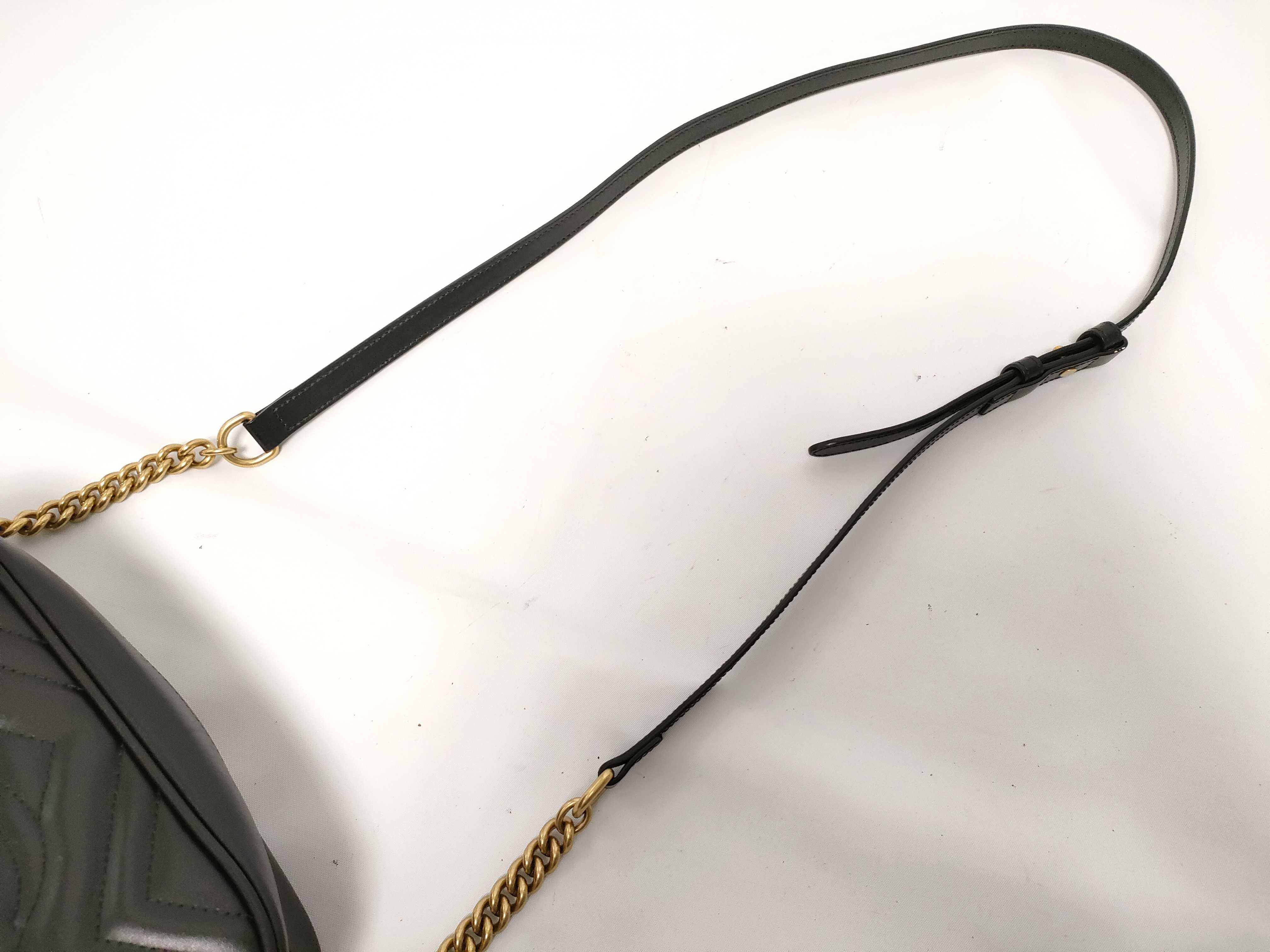 GG Marmont Leather Chain Shoulder Bag, Black, 447632 (Shoulder Bag) — view 5