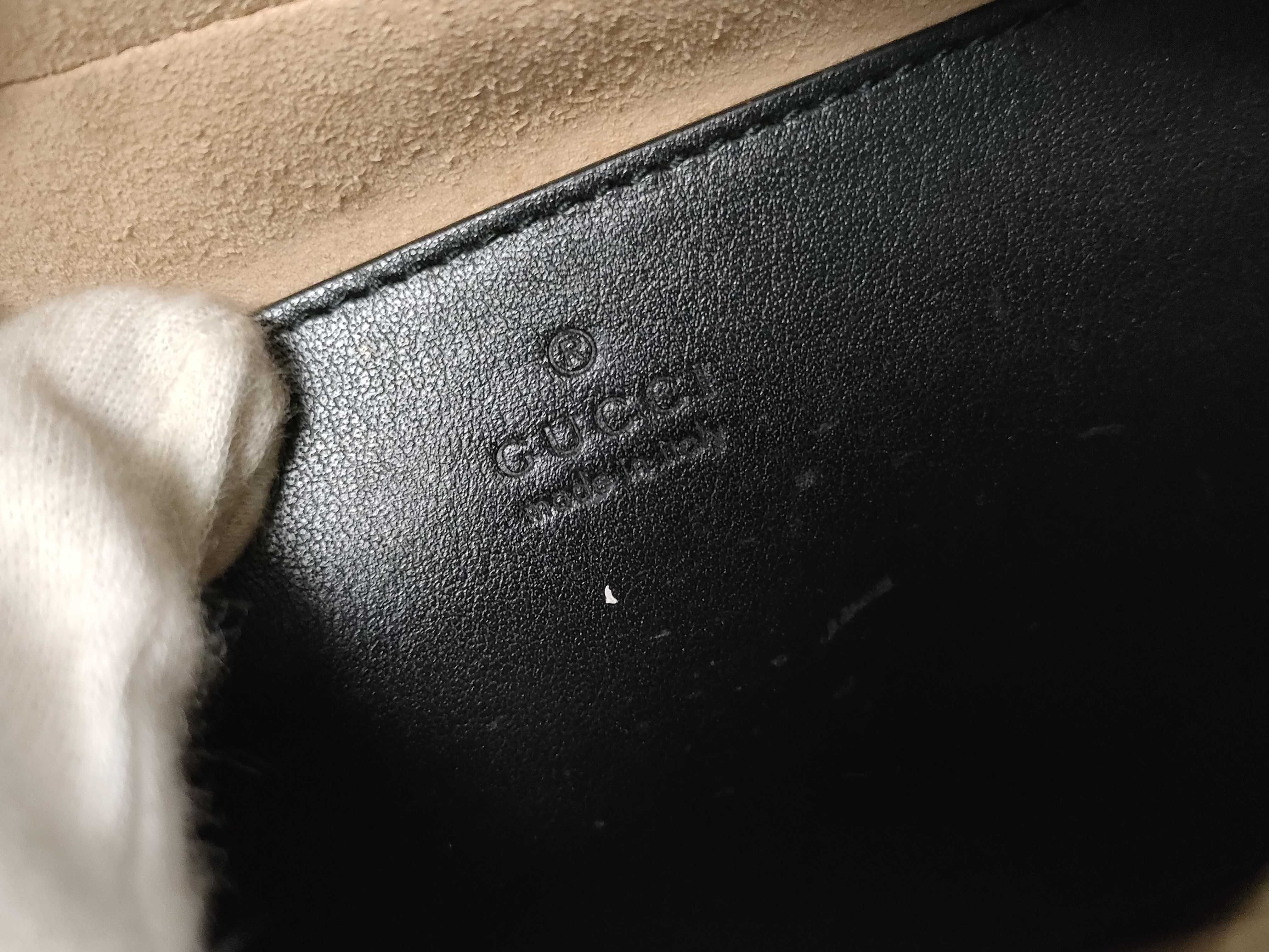 GG Marmont Leather Chain Shoulder Bag, Black, 447632 (Shoulder Bag) — view 9