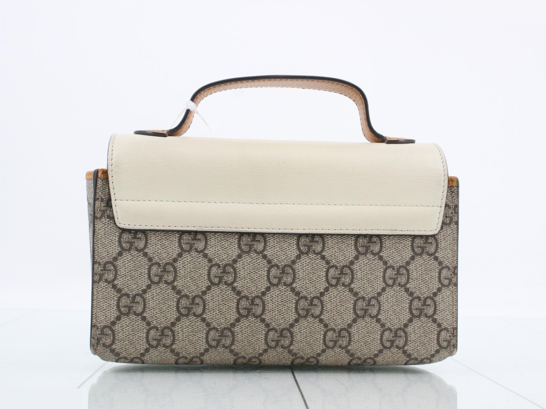 GG Supreme Leather Padlock 2-Way Handbag — view 2
