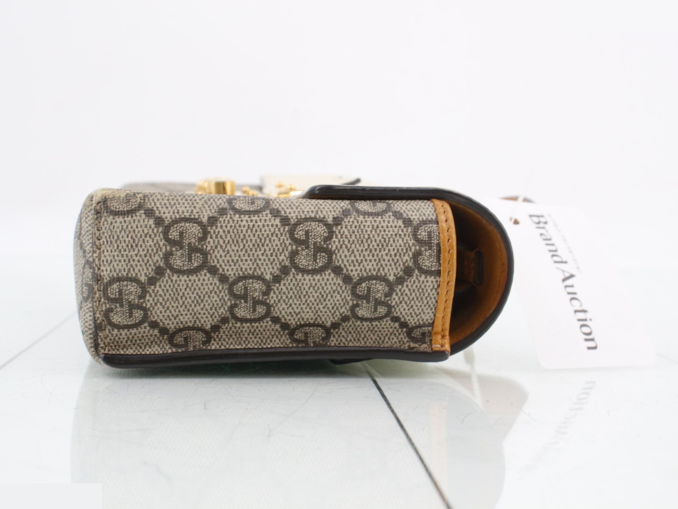 GG Supreme Leather Padlock 2-Way Handbag — view 3