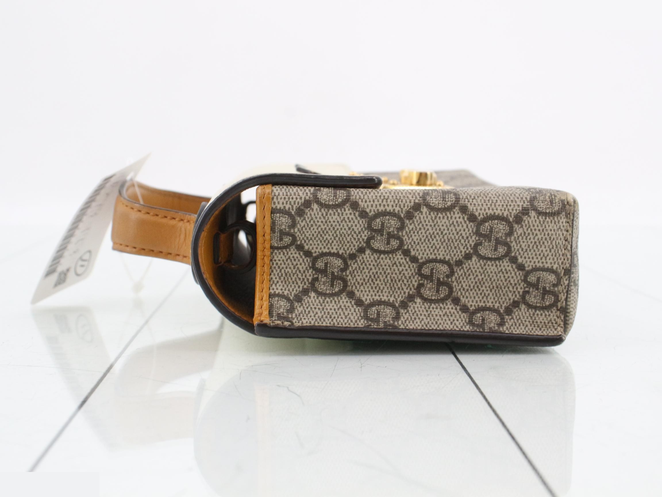 GG Supreme Leather Padlock 2-Way Handbag — view 4