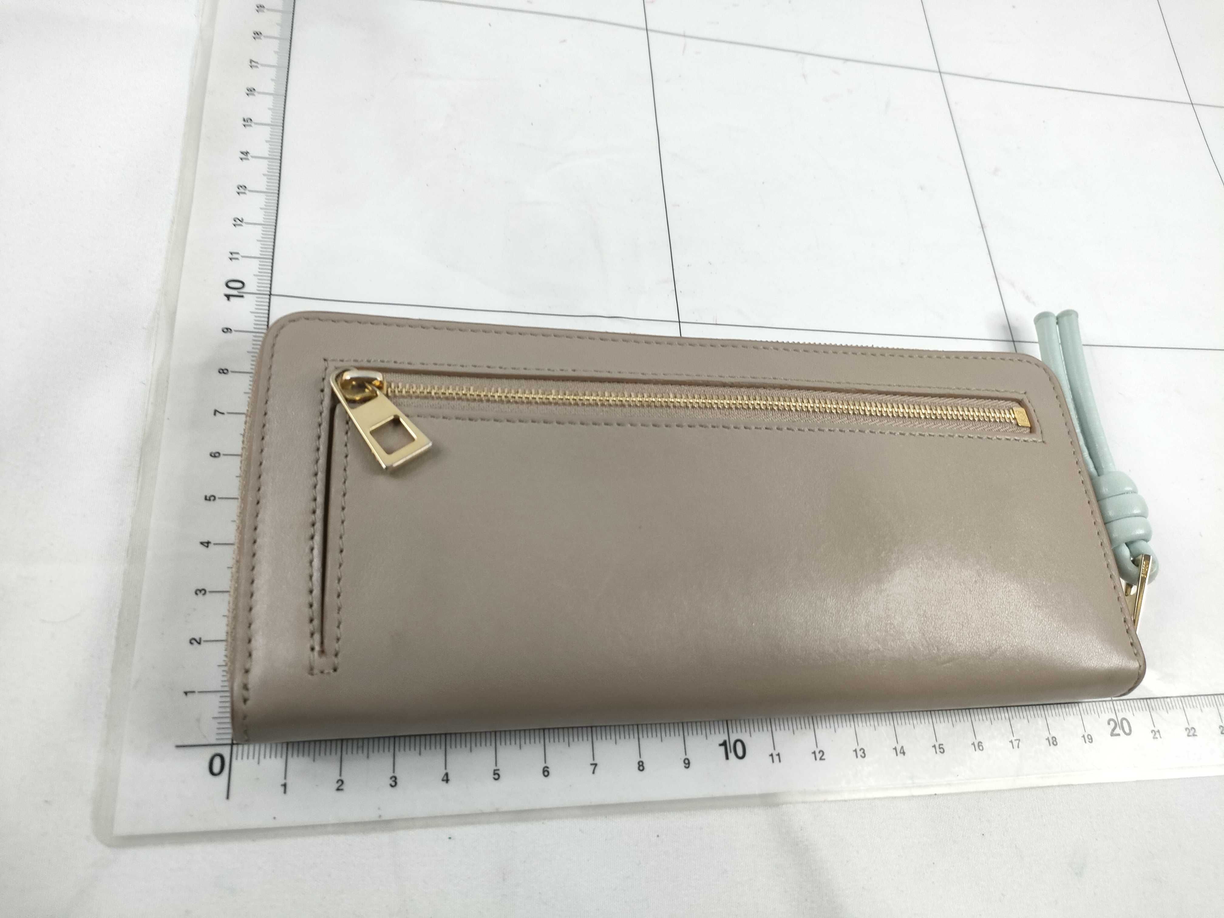 Knot Women's Long Wallet, Beige, S000545 — view 2