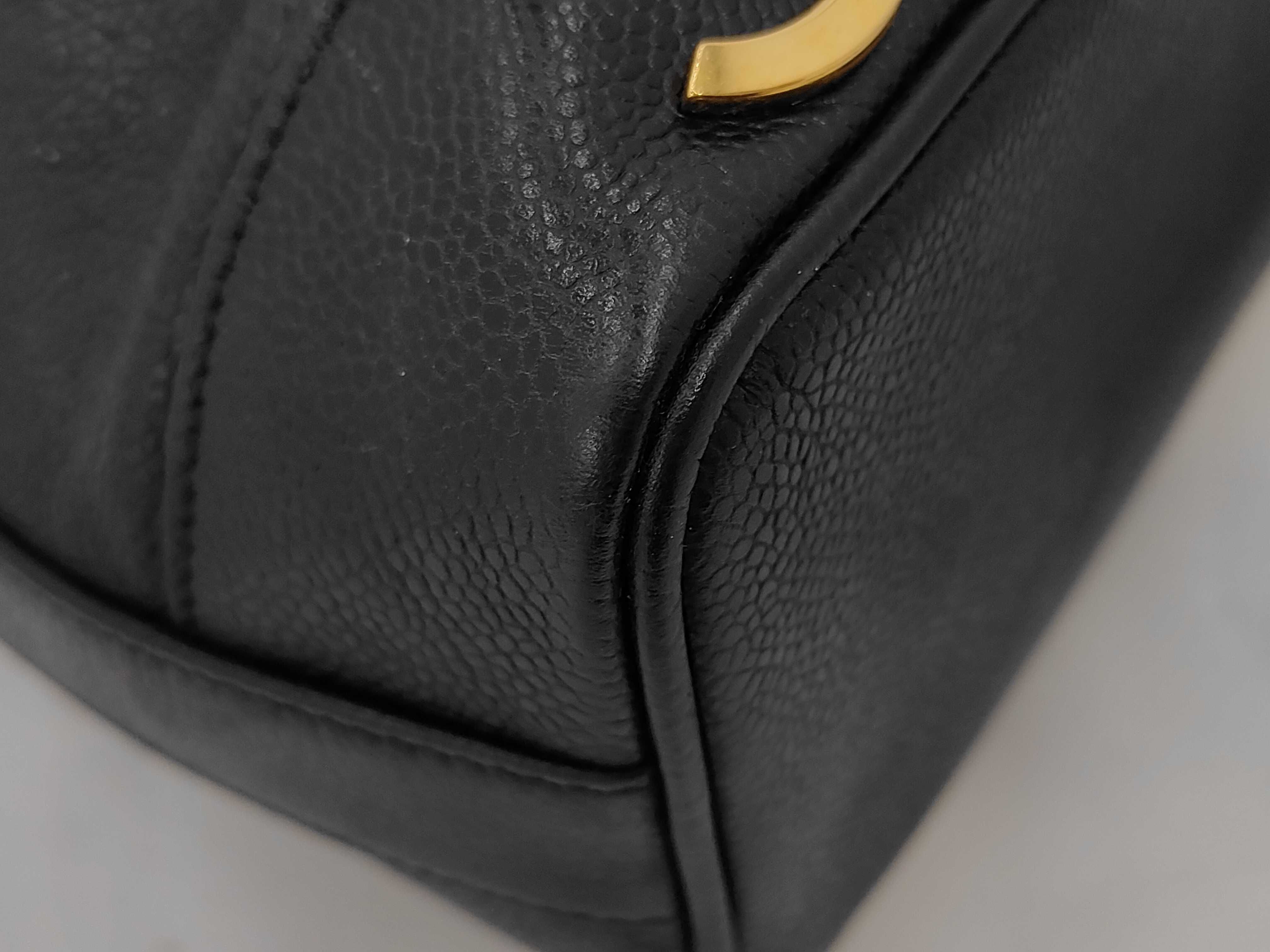 Triple Coco Drawstring Chain Shoulder Bag, Black, with Authenticity Card and Seal. — view 3