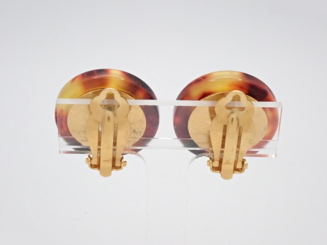 Coco Mark Gold Earrings — view 2