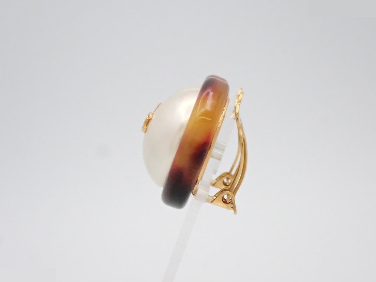 Coco Mark Gold Earrings — view 3