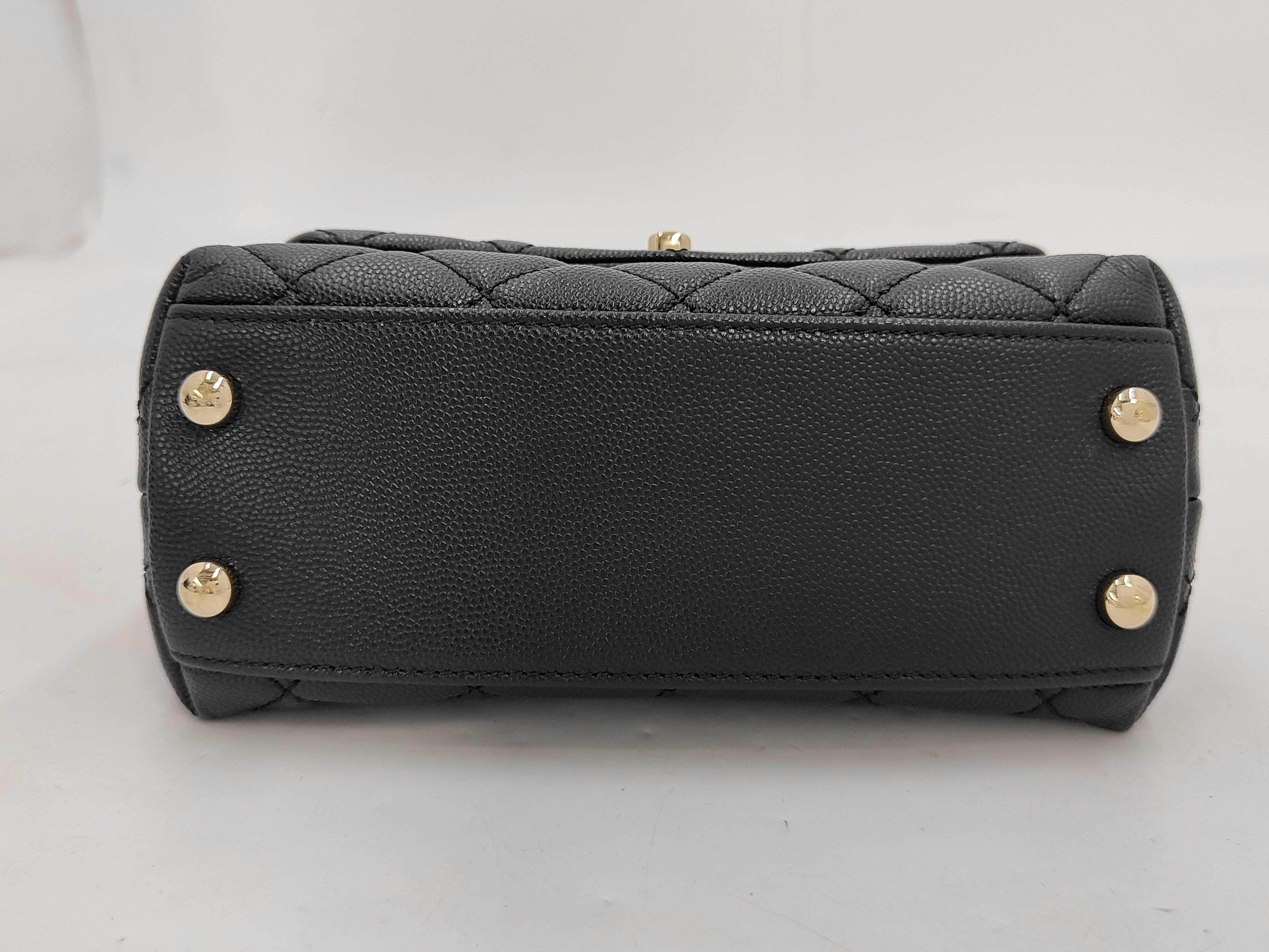 Coco Handle XXS 19 Caviar Skin Gold Hardware 2-way Handbag Chain Shoulder Bag 30 Series AS2215 Black Shoulder Bag — view 4