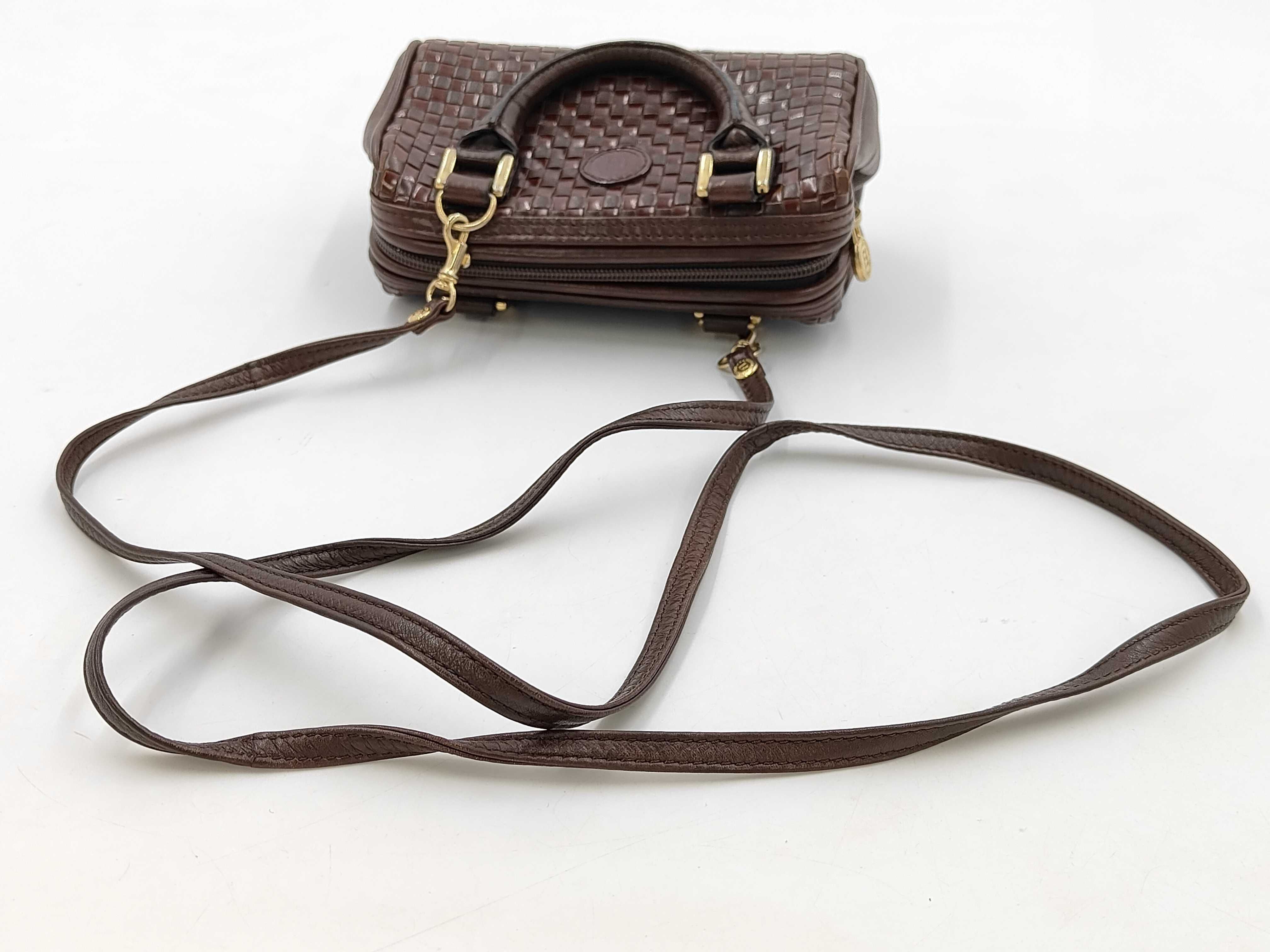 Leather Mini 2-Way Brown Handbag — view 6