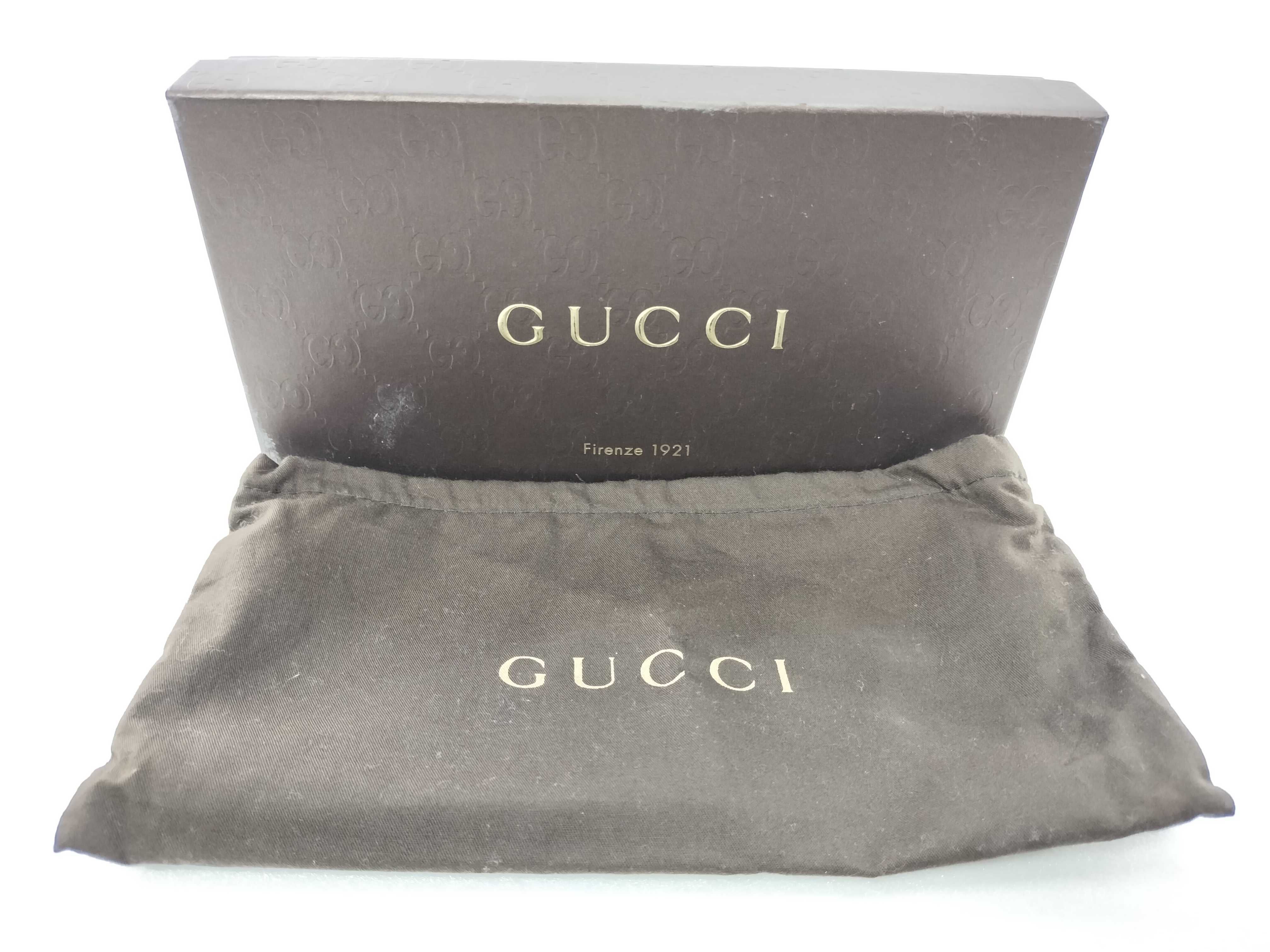 Micro GG Enamel Round Zipper Long Wallet — view 13