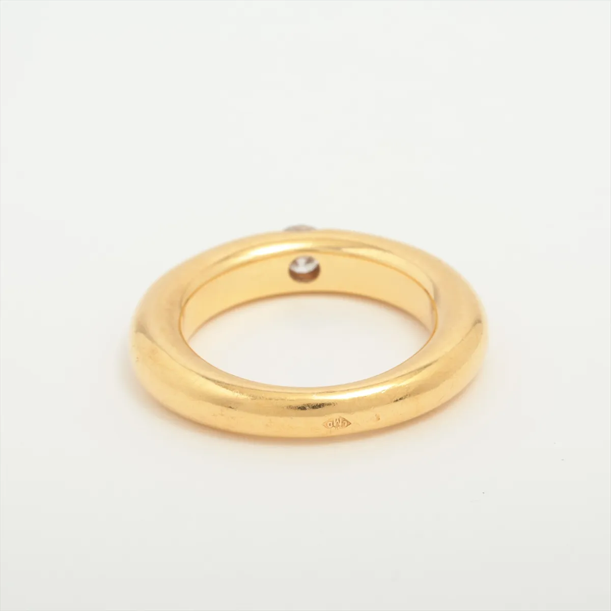 Ellipse Diamond Ring 750(YG) 9.9g 0.25 51 96HX — view 2