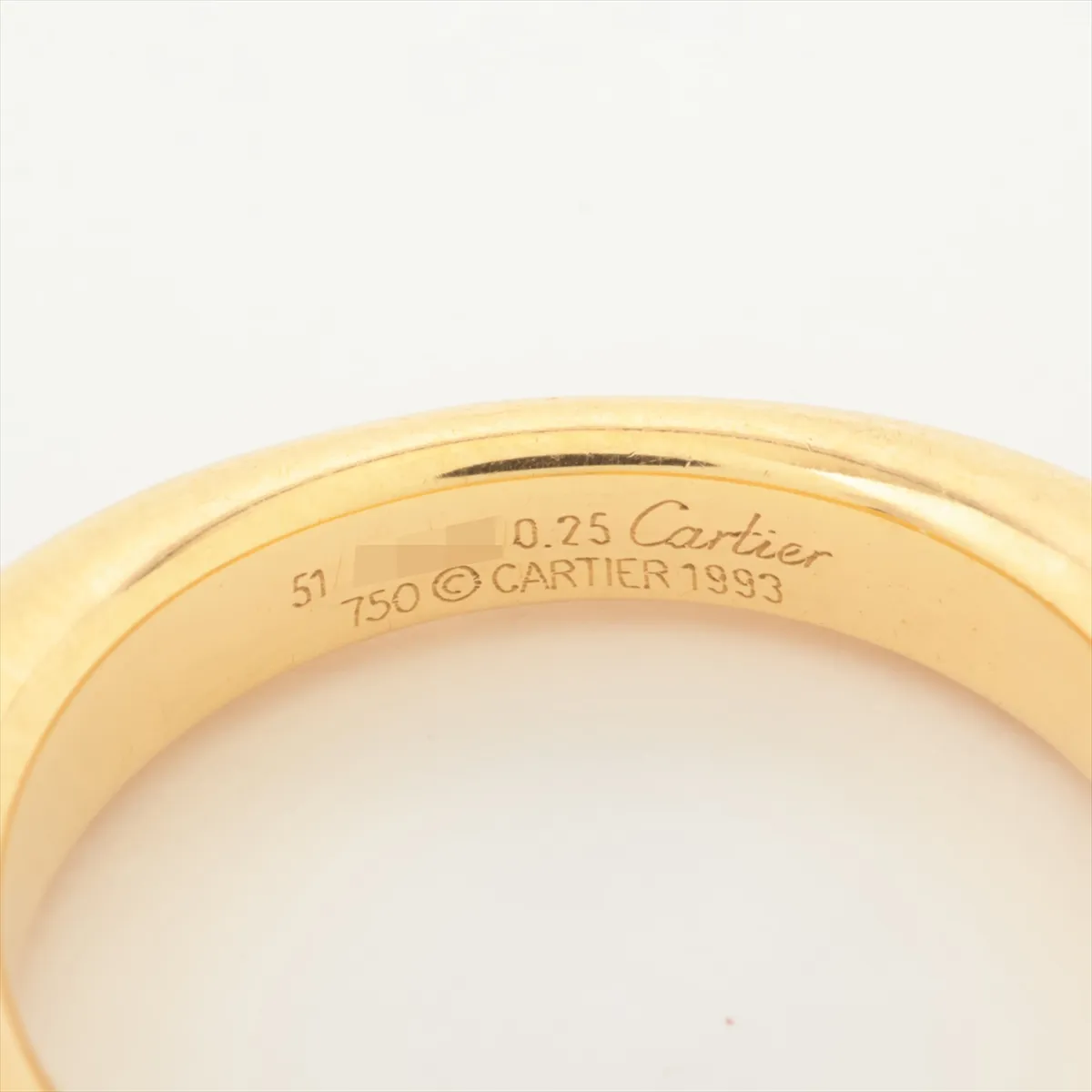 Ellipse Diamond Ring 750(YG) 9.9g 0.25 51 96HX — view 3