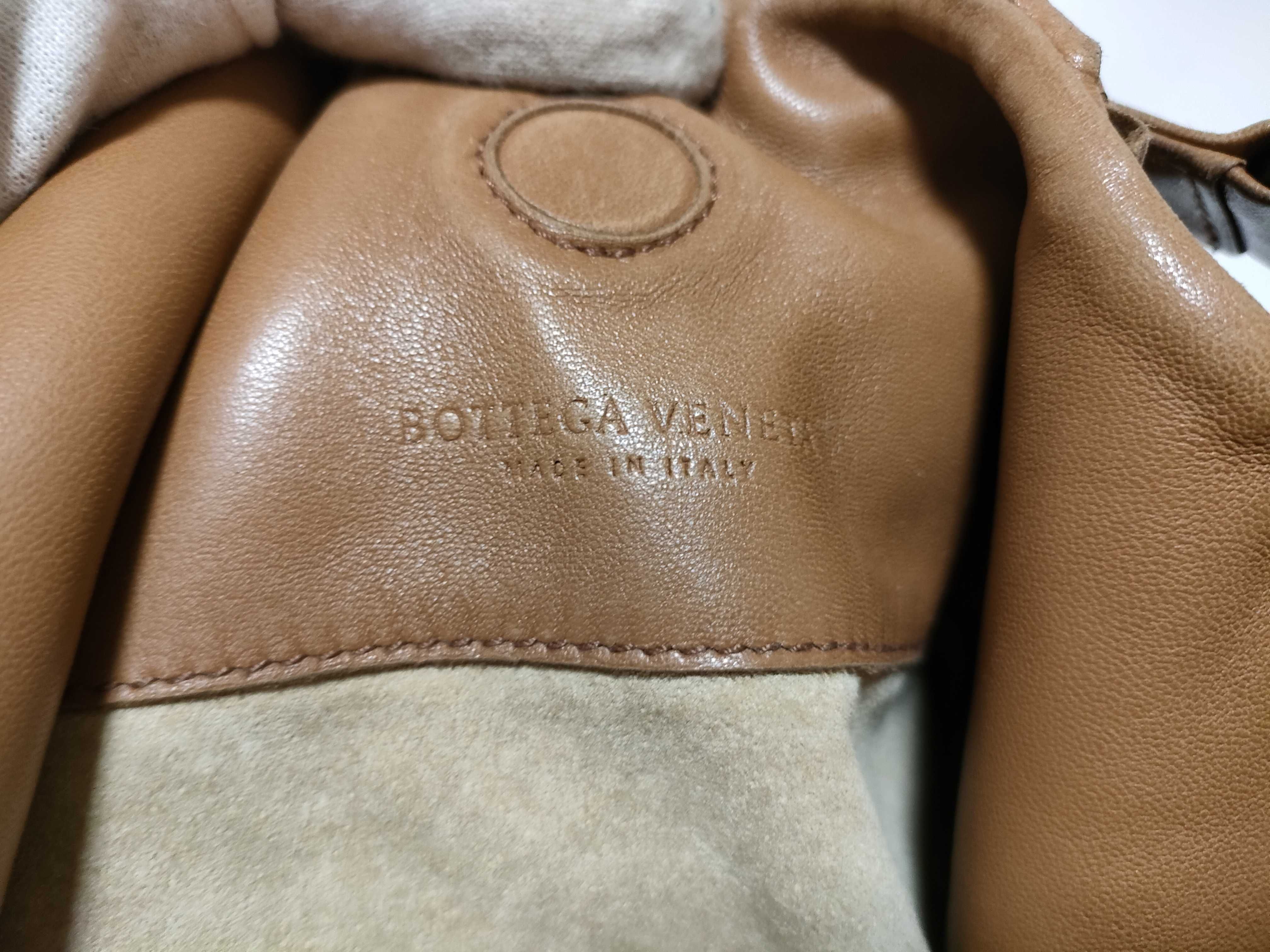 Intrecciato KR - Intrecciato Leather Hobo Bag Brown 124864 Shoulder Bag — view 12