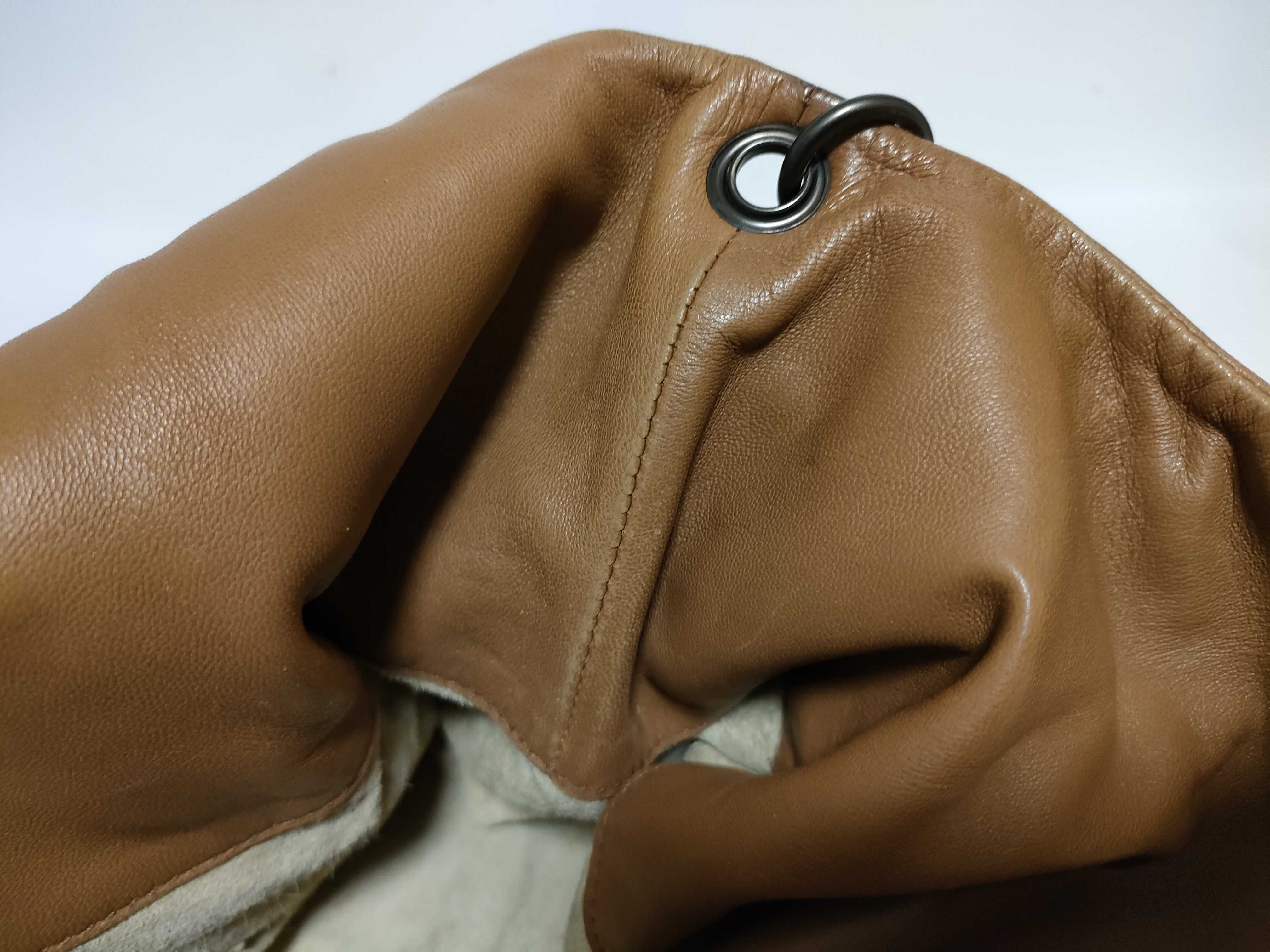 Intrecciato KR - Intrecciato Leather Hobo Bag Brown 124864 Shoulder Bag — view 9