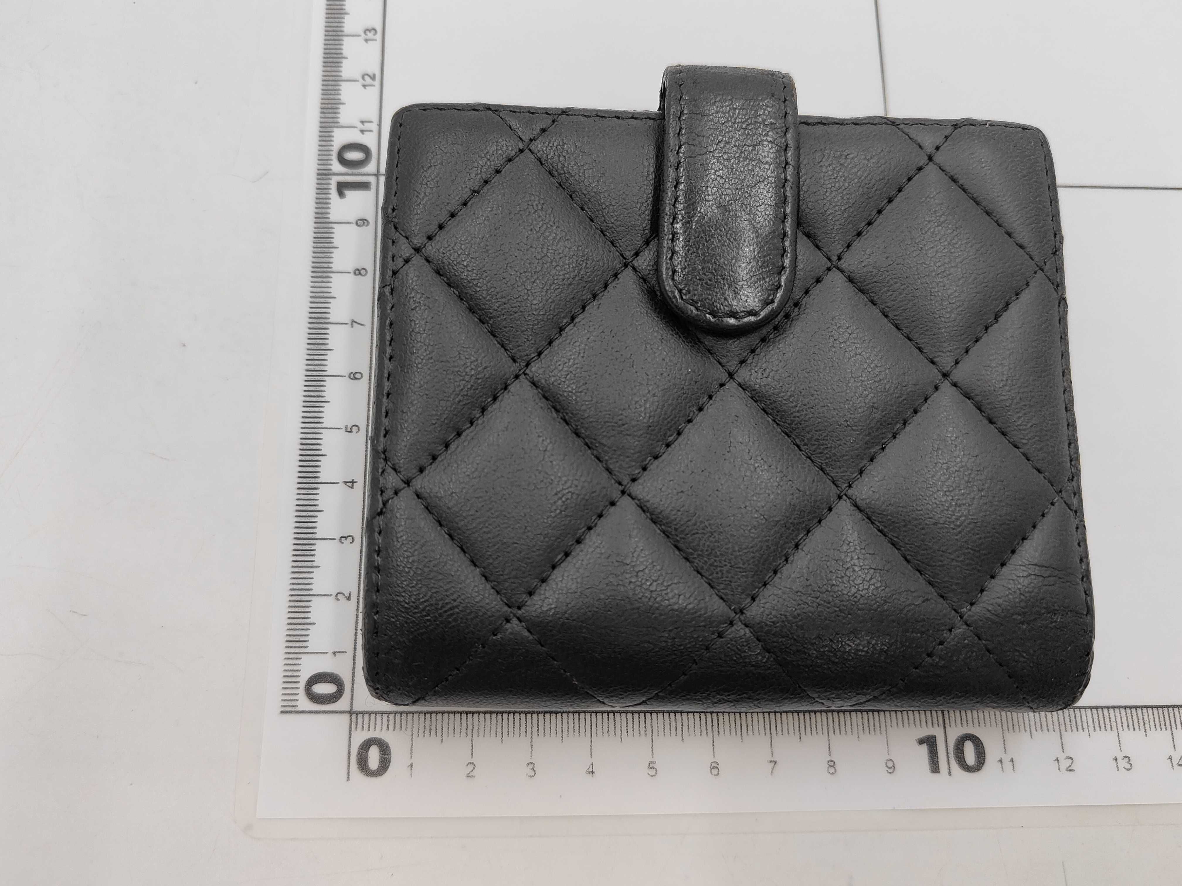 Coco Mark Matelassé Lambskin Folding Wallet (with seal) — view 2