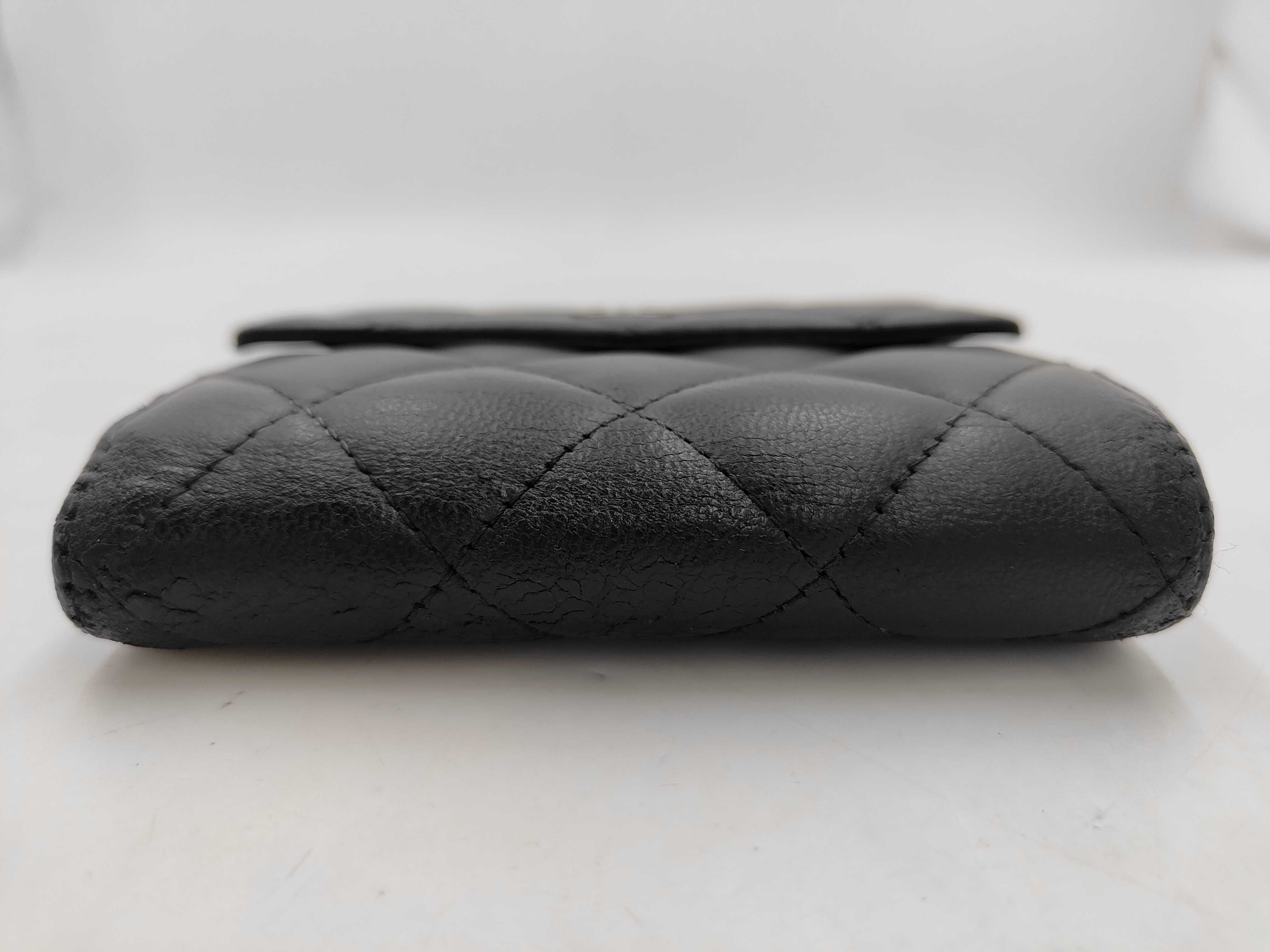 Coco Mark Matelassé Lambskin Folding Wallet (with seal) — view 3