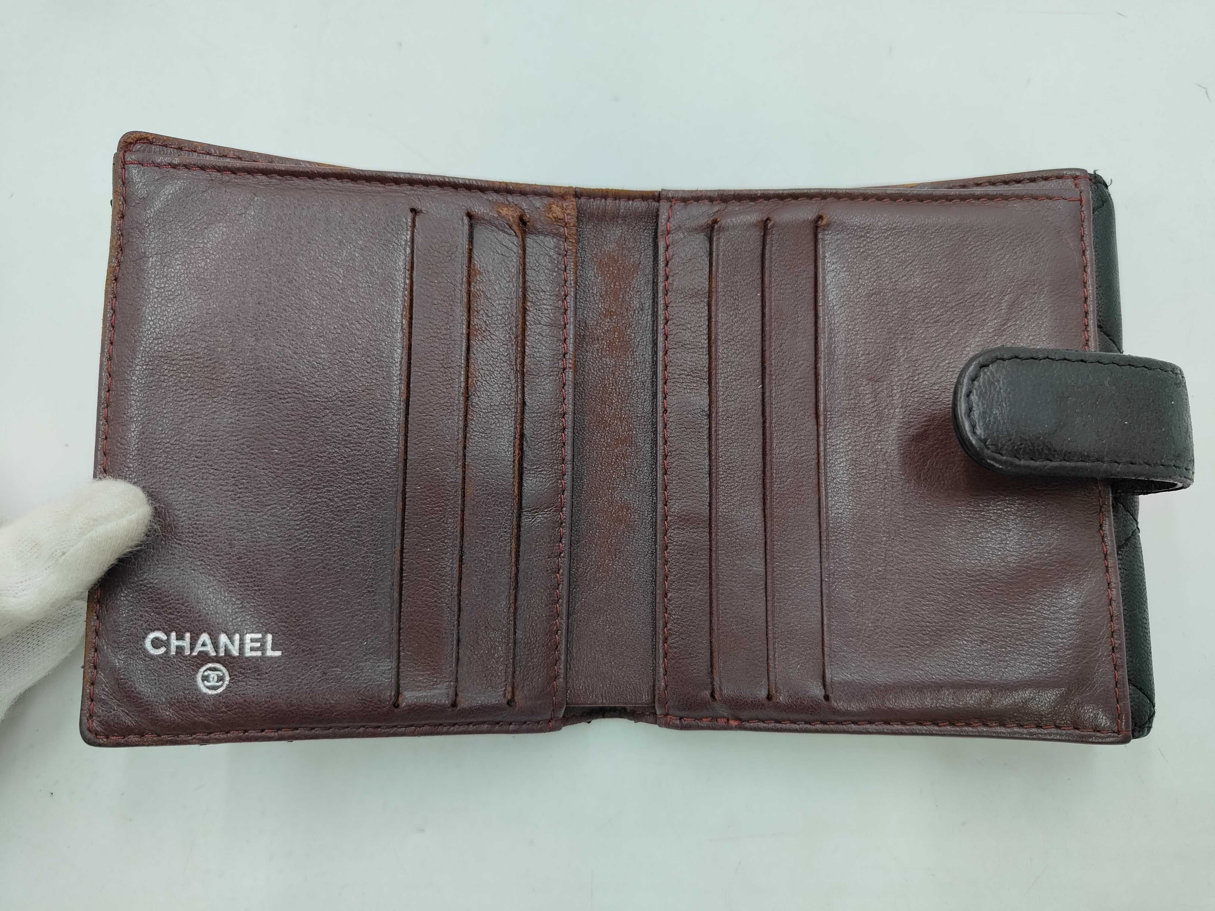 Coco Mark Matelassé Lambskin Folding Wallet (with seal) — view 10