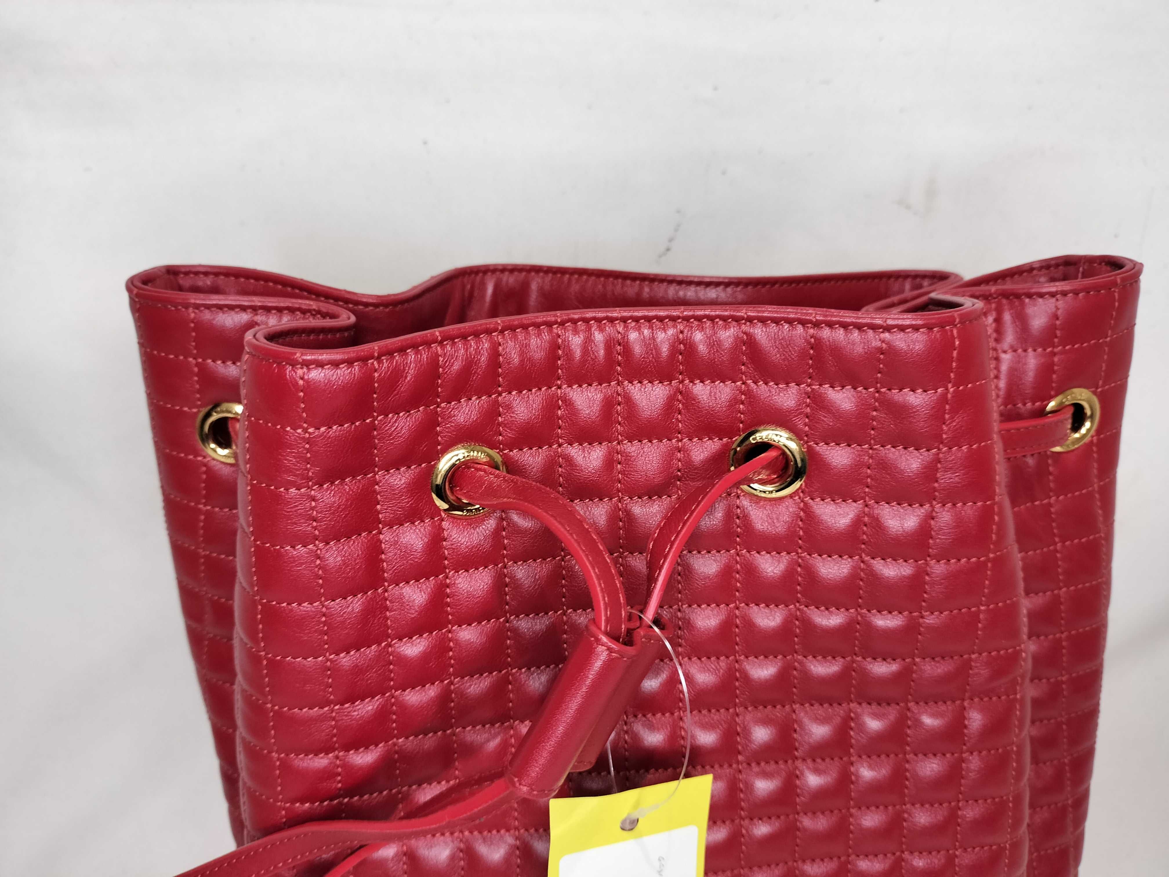 C Charm Leather Backpack Rucksack — view 3