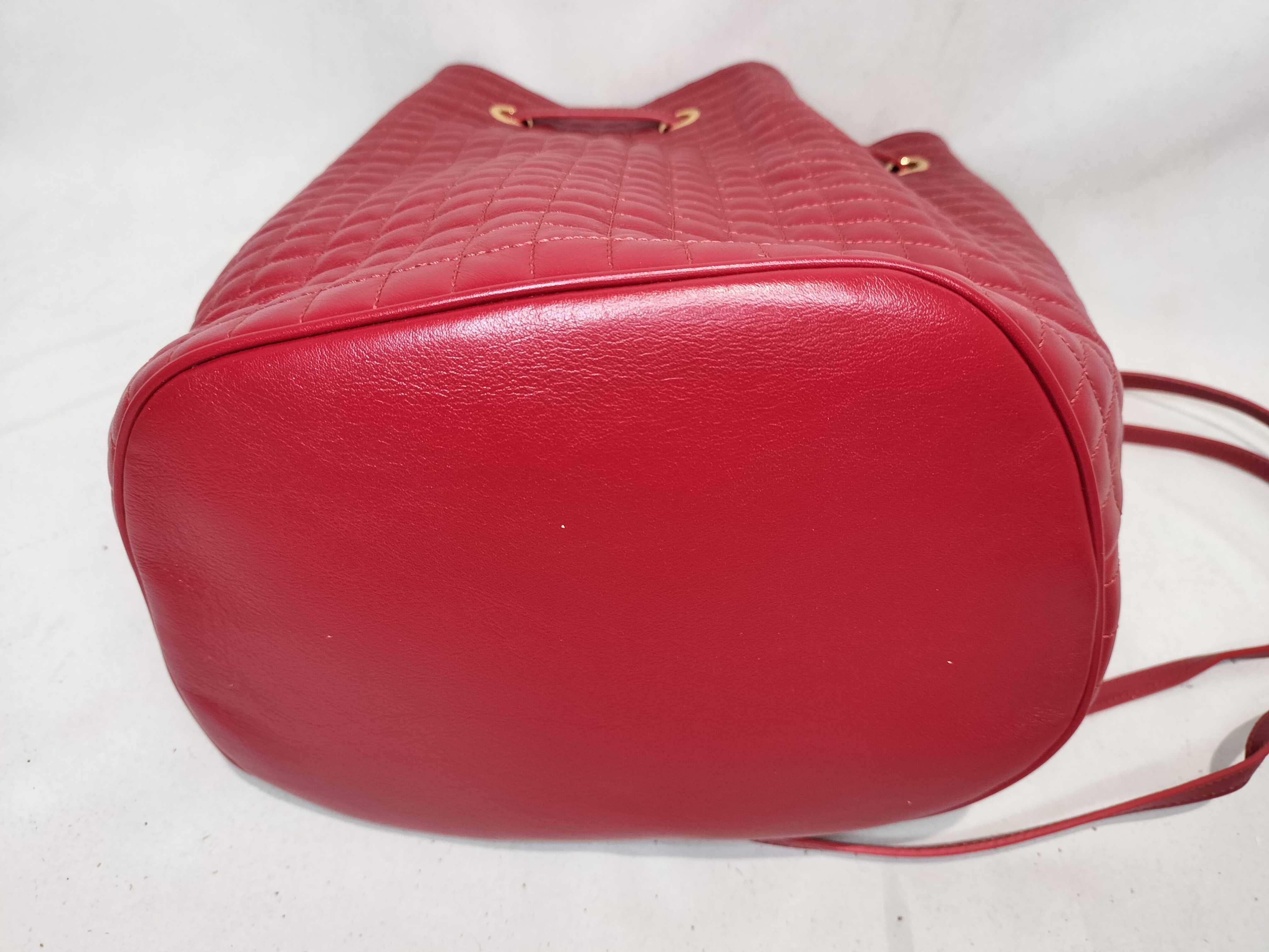 C Charm Leather Backpack Rucksack — view 7