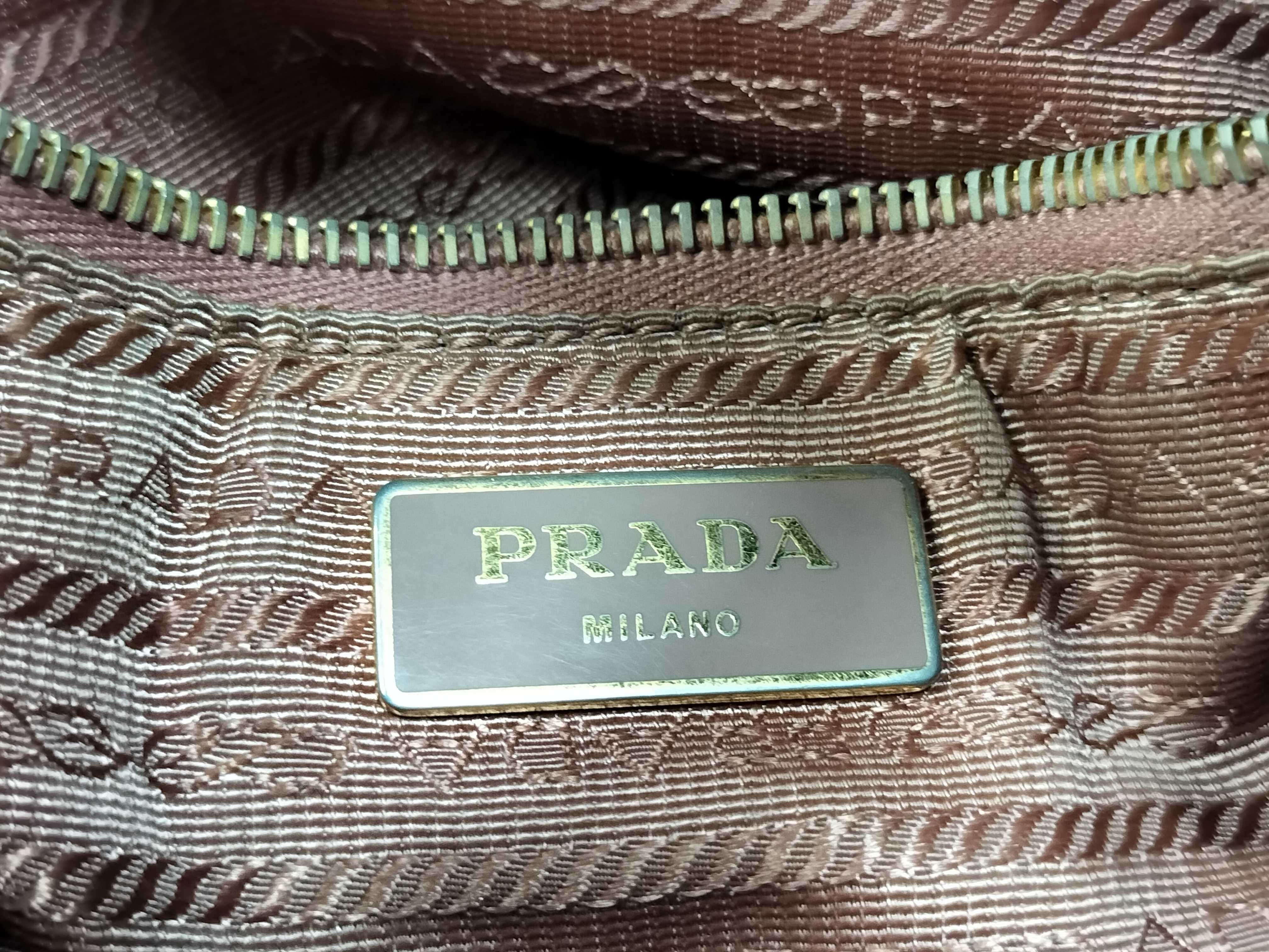 Nylon Prada Ribbon Motif Handbag — view 11