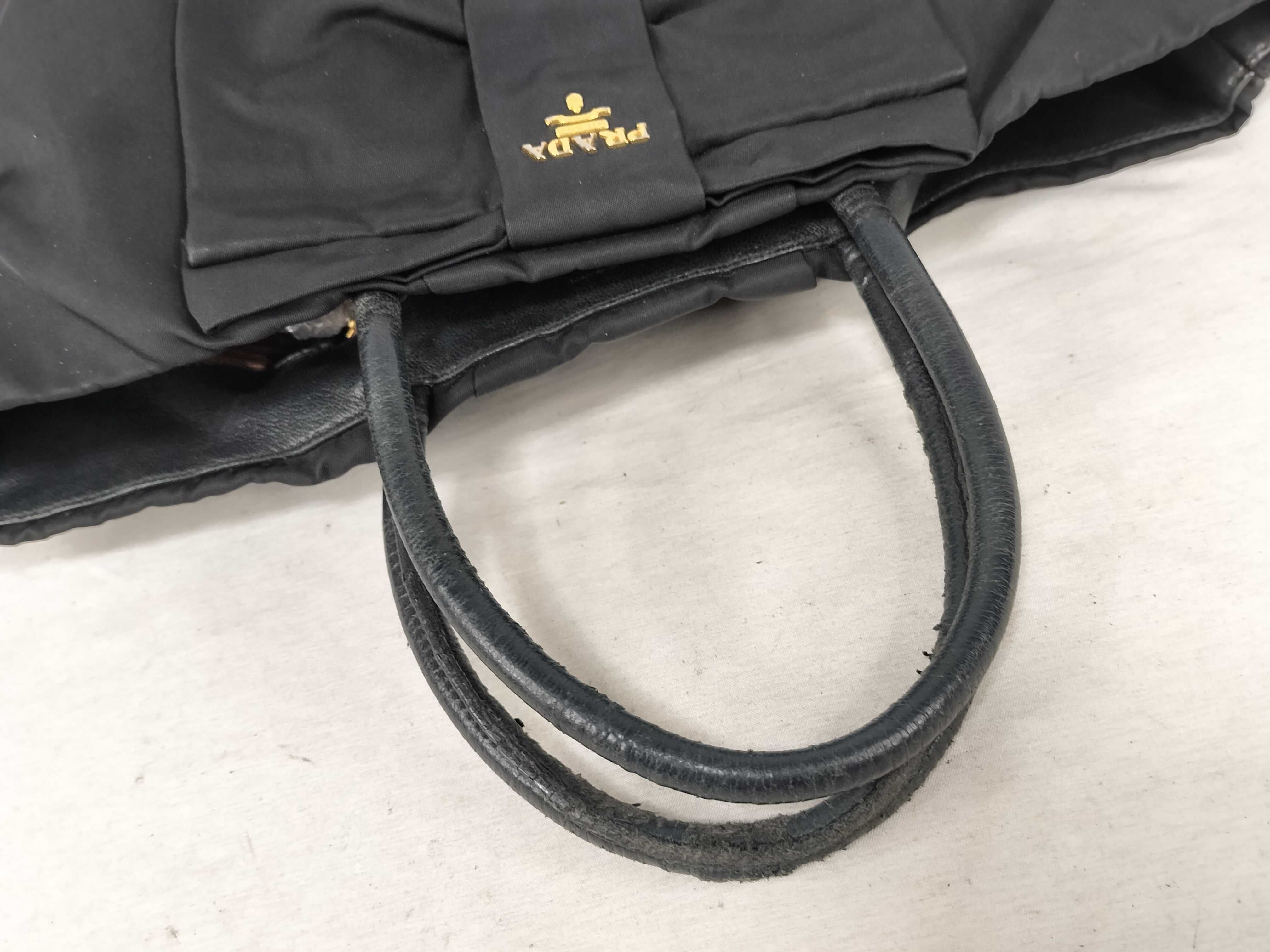 Nylon Prada Ribbon Motif Handbag — view 3