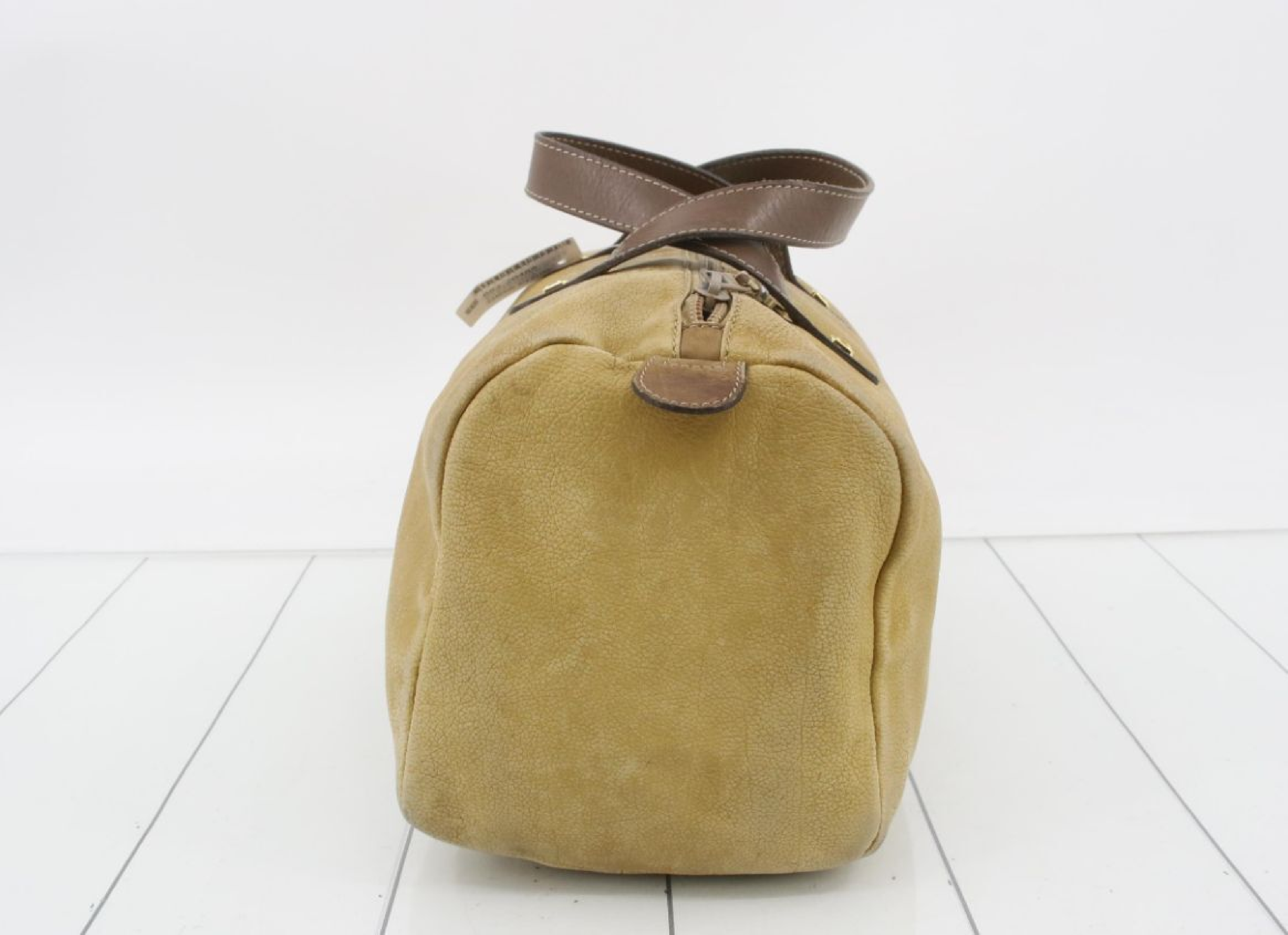 Anagram Suede Mini Boston Bag Handbag — view 3