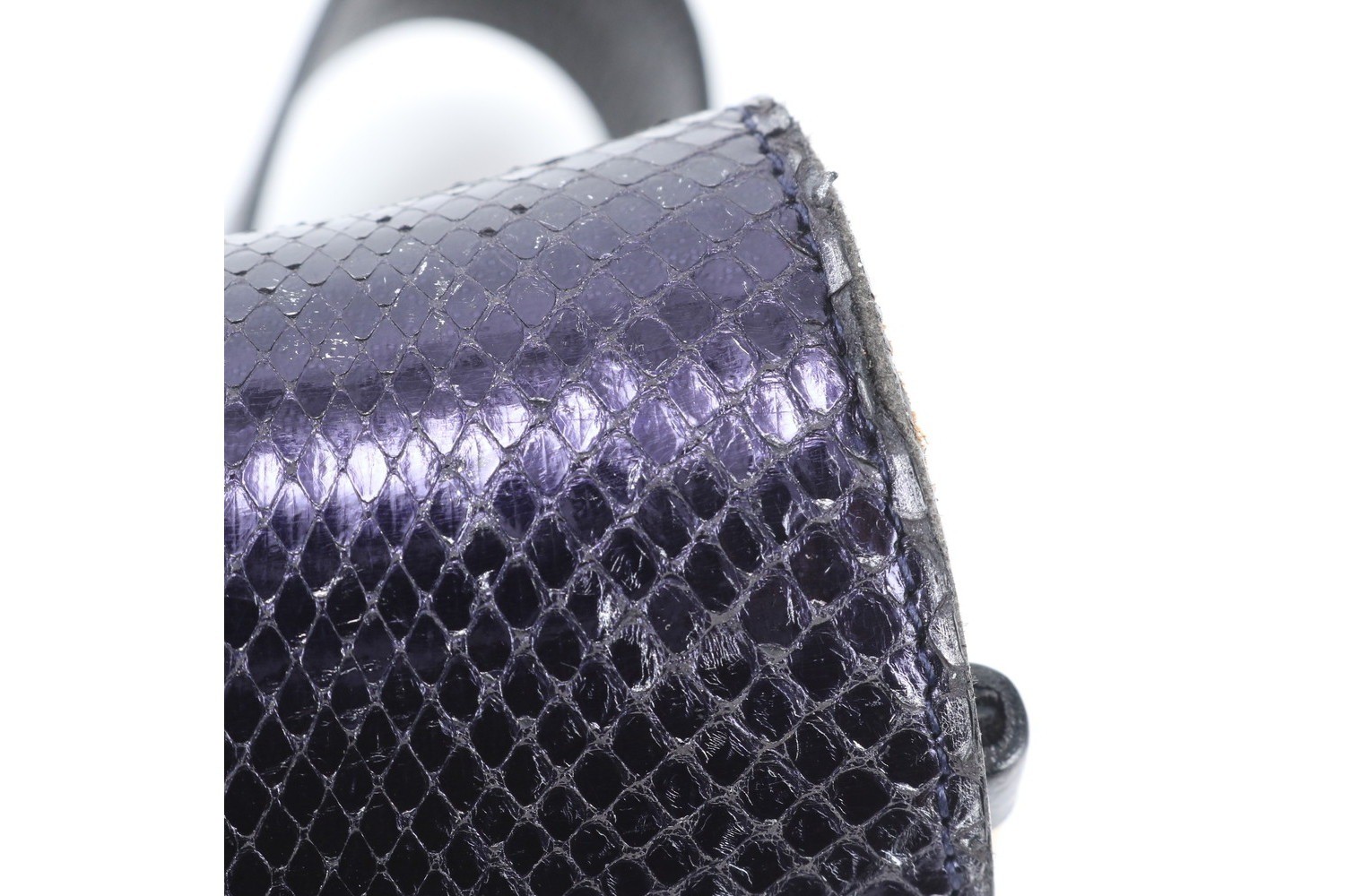 Sally Python Leather Shoulder Bag — view 9