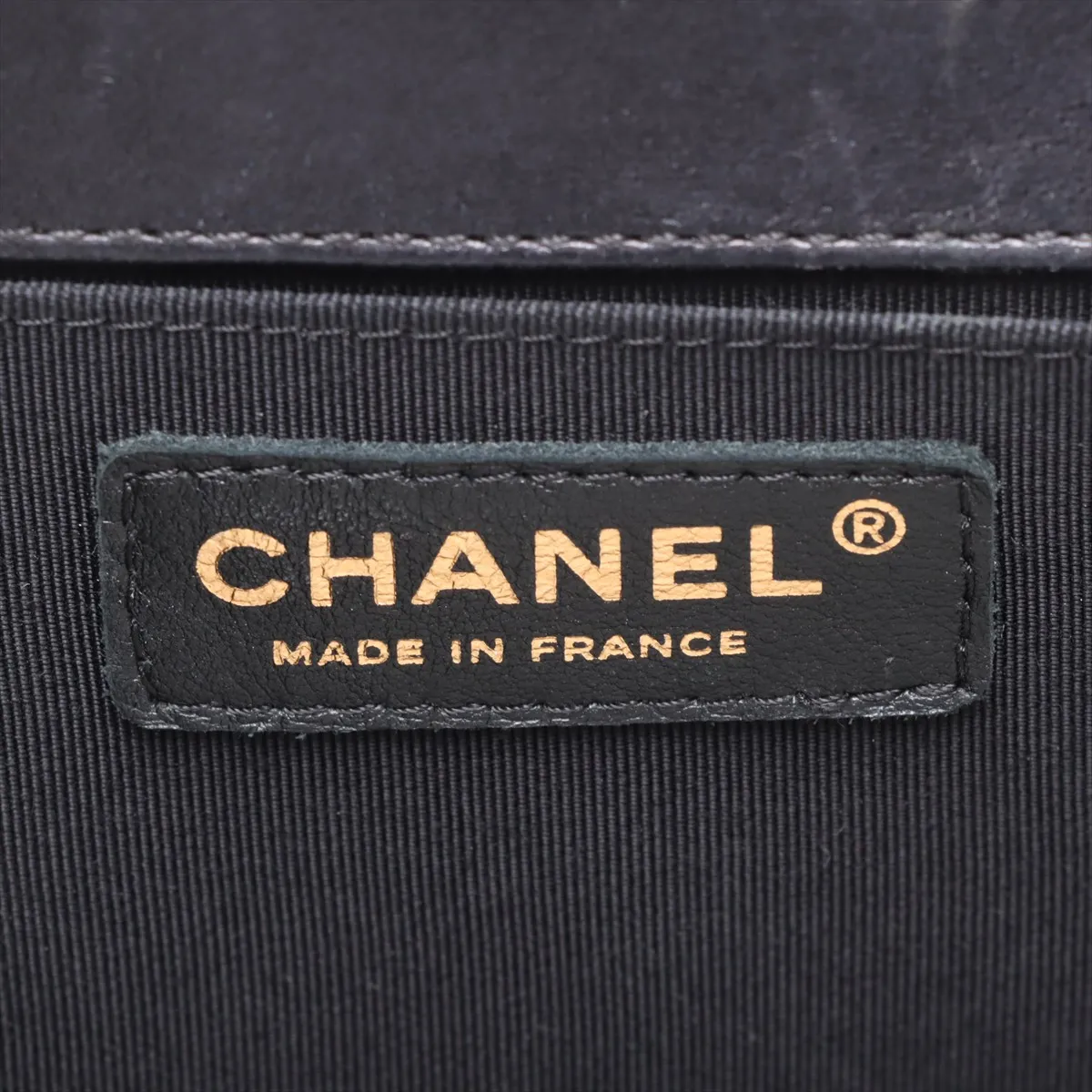 Boy Chanel 25 Lambskin Chain Shoulder Bag Black Gold Hardware 19693055 19th Series A67086 — view 9