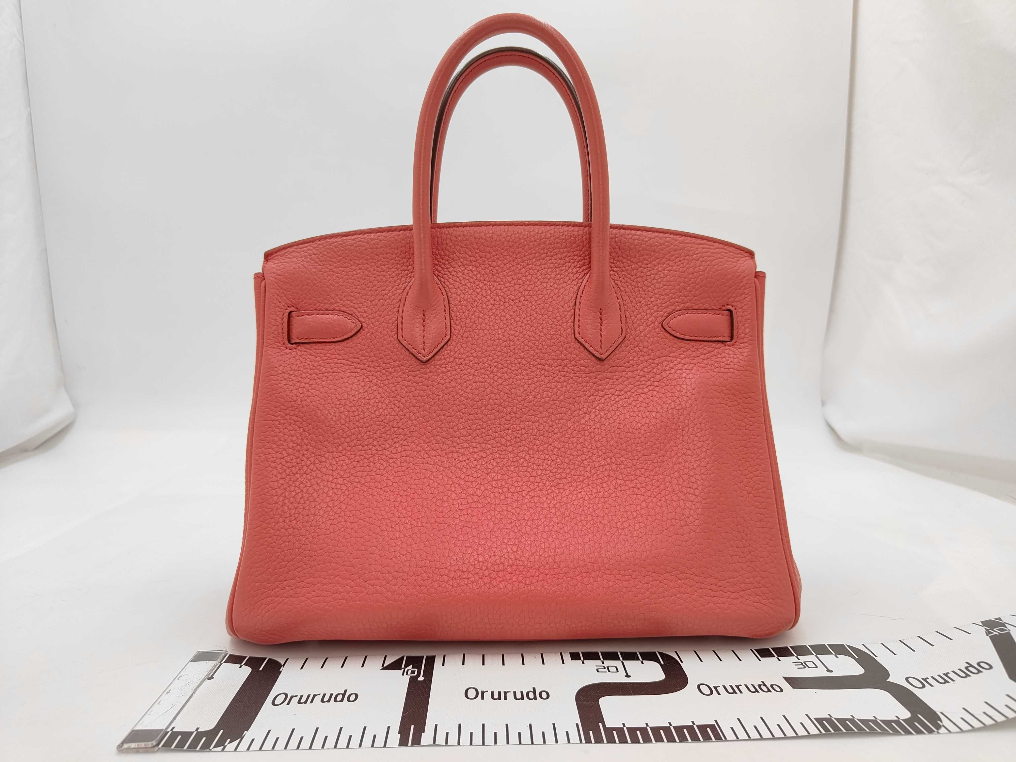 Birkin 30, Taurillon Clemence leather, pink, silver hardware, N stamp, handbag — view 2