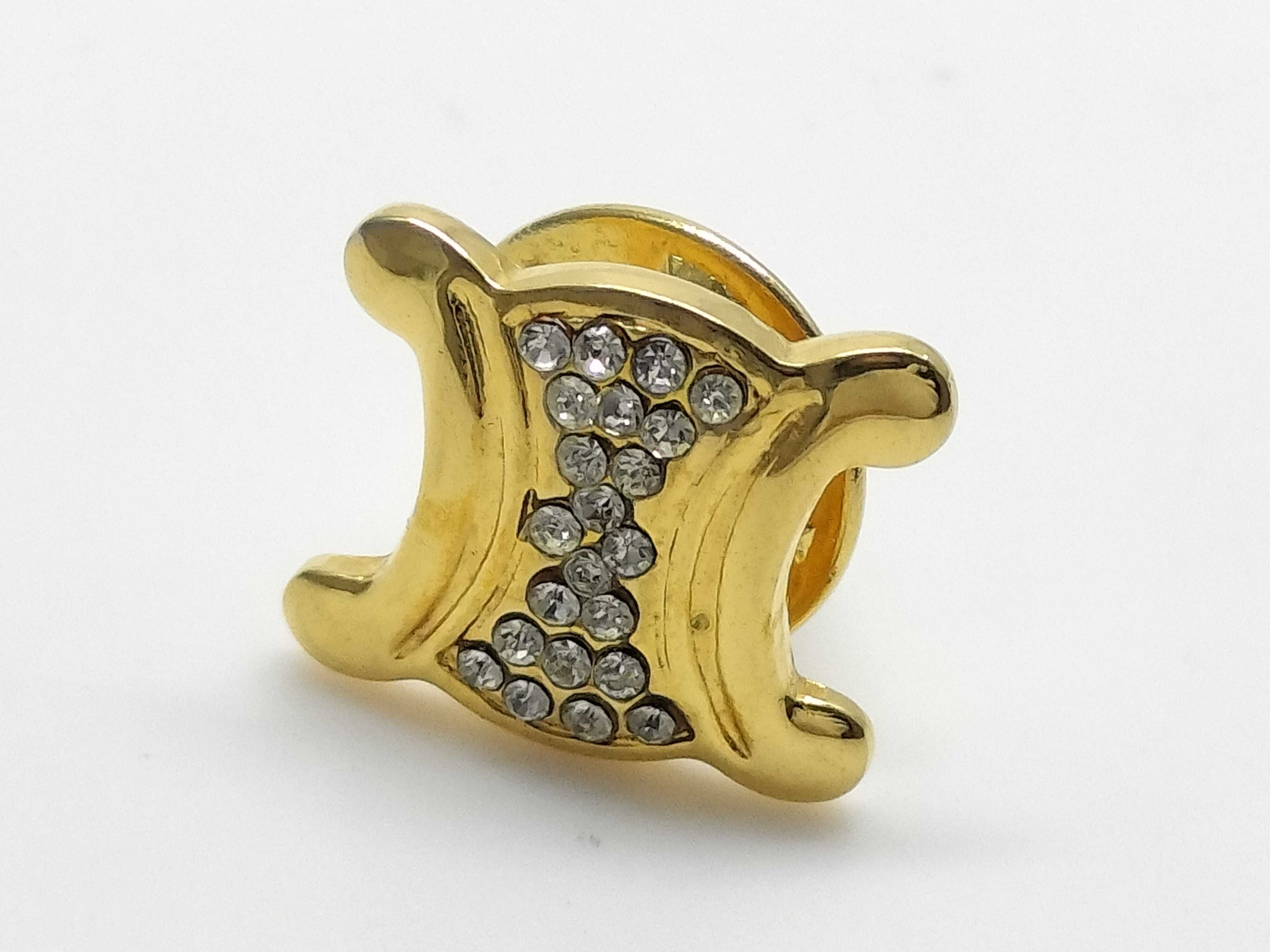 Macadam Rhinestone Pin Badge Brooch — view 2