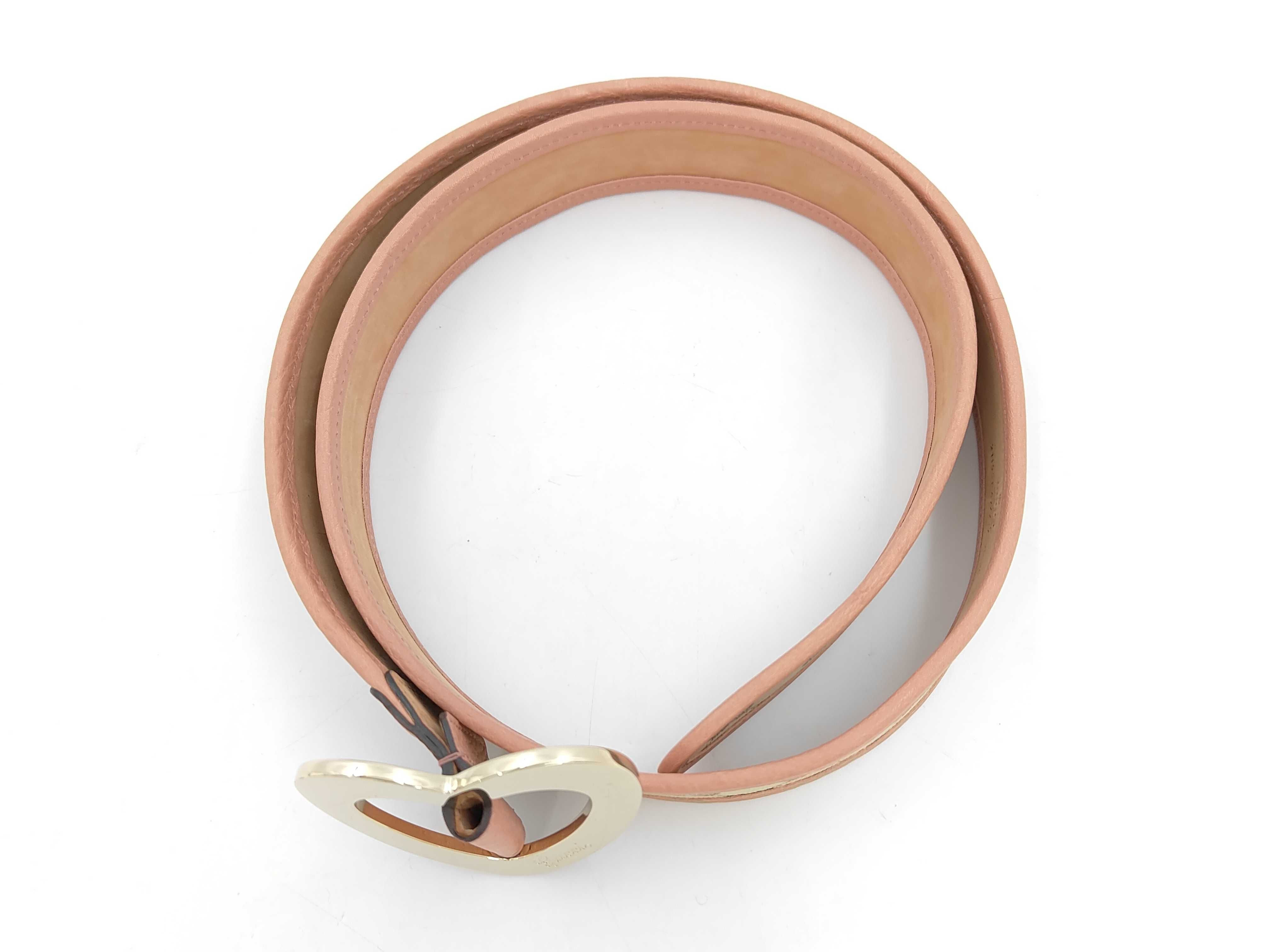 GG Canvas & Leather Heart Buckle Belt — view 2