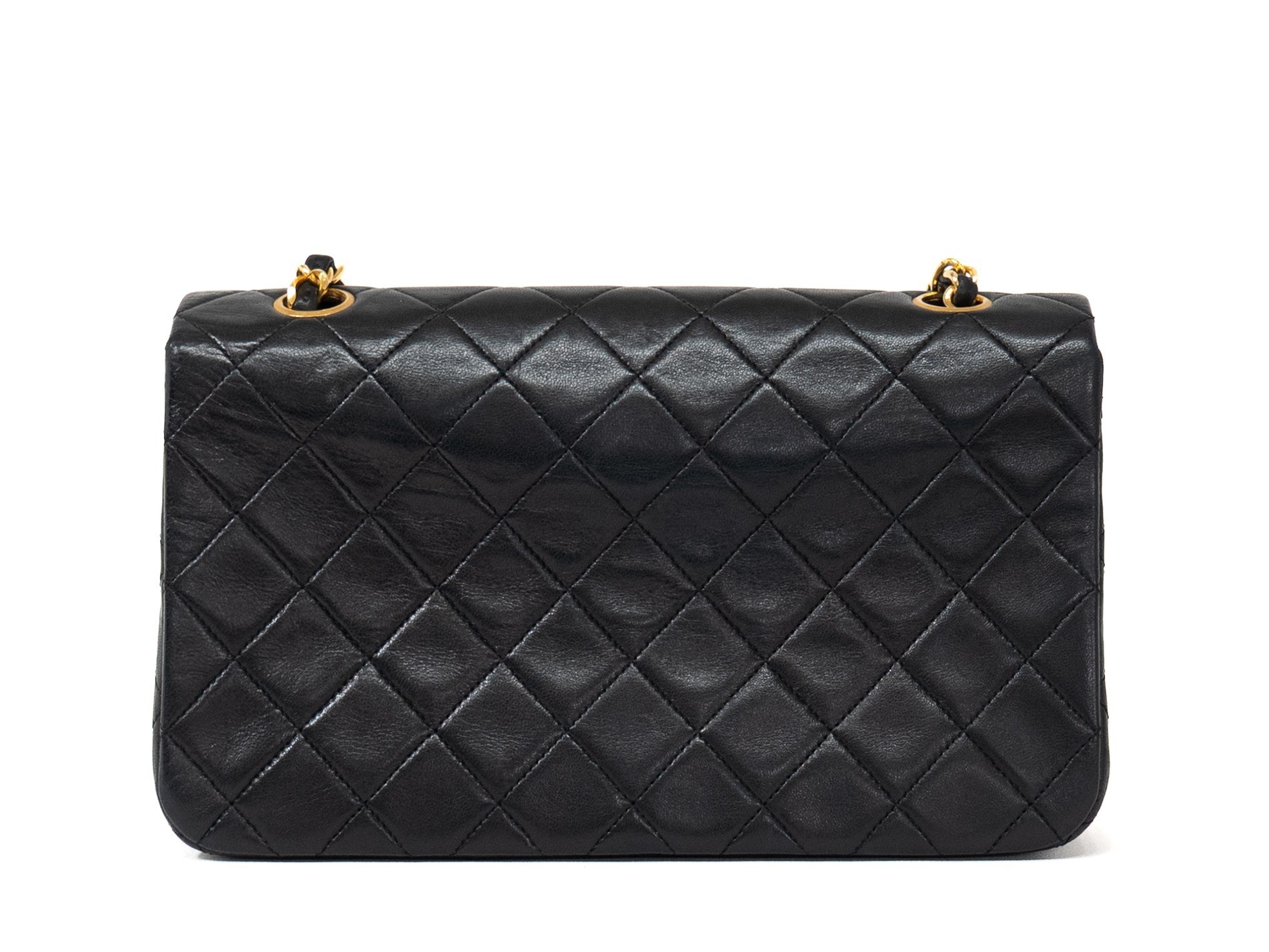 Matelassé Seal Lambskin Full Flap Gold Hardware — view 2