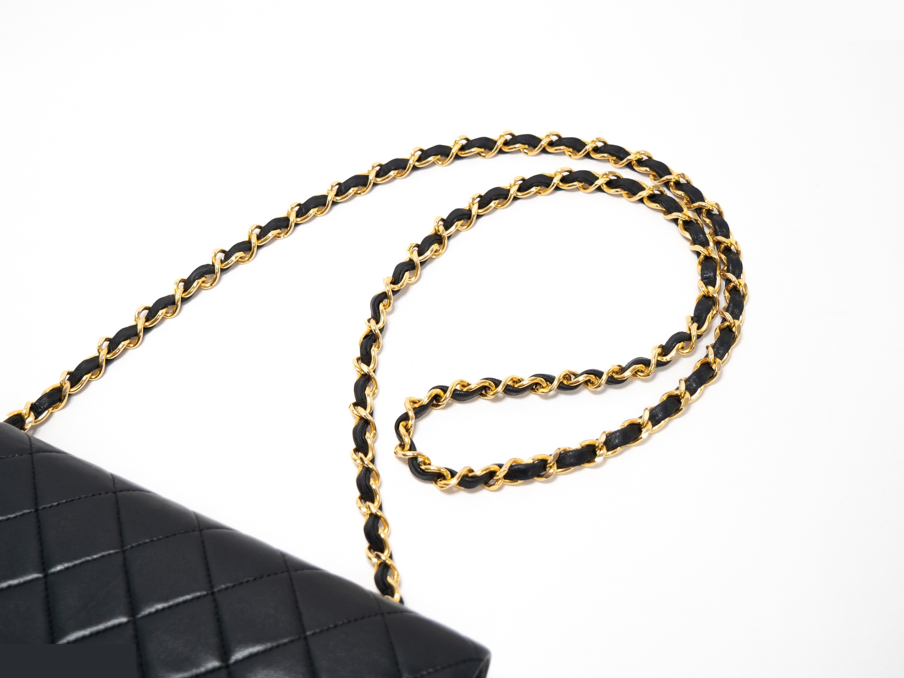 Matelassé Seal Lambskin Full Flap Gold Hardware — view 7