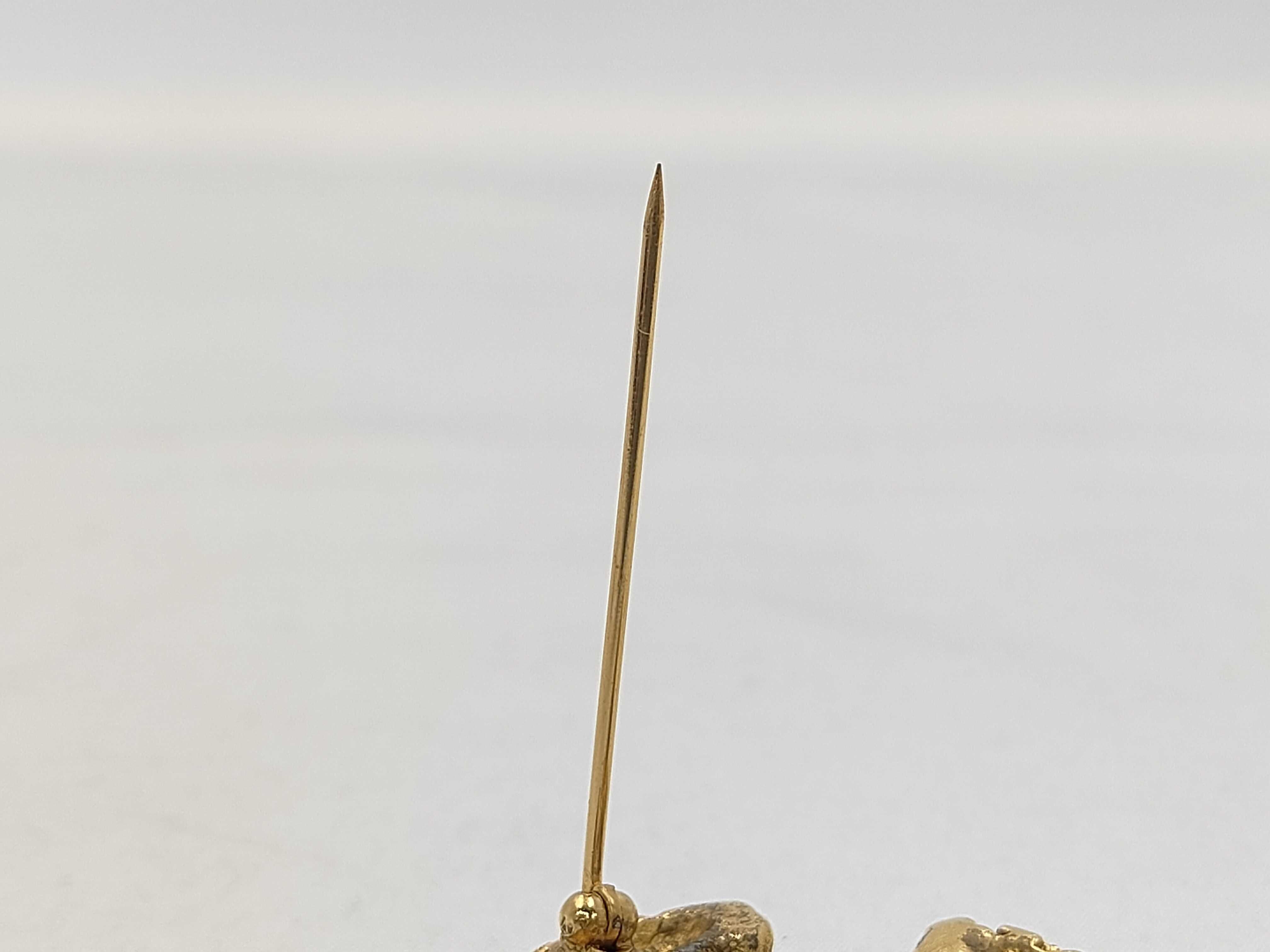 Coco Mark Lava Fringe Brooch Gold 93A Brooch — view 4