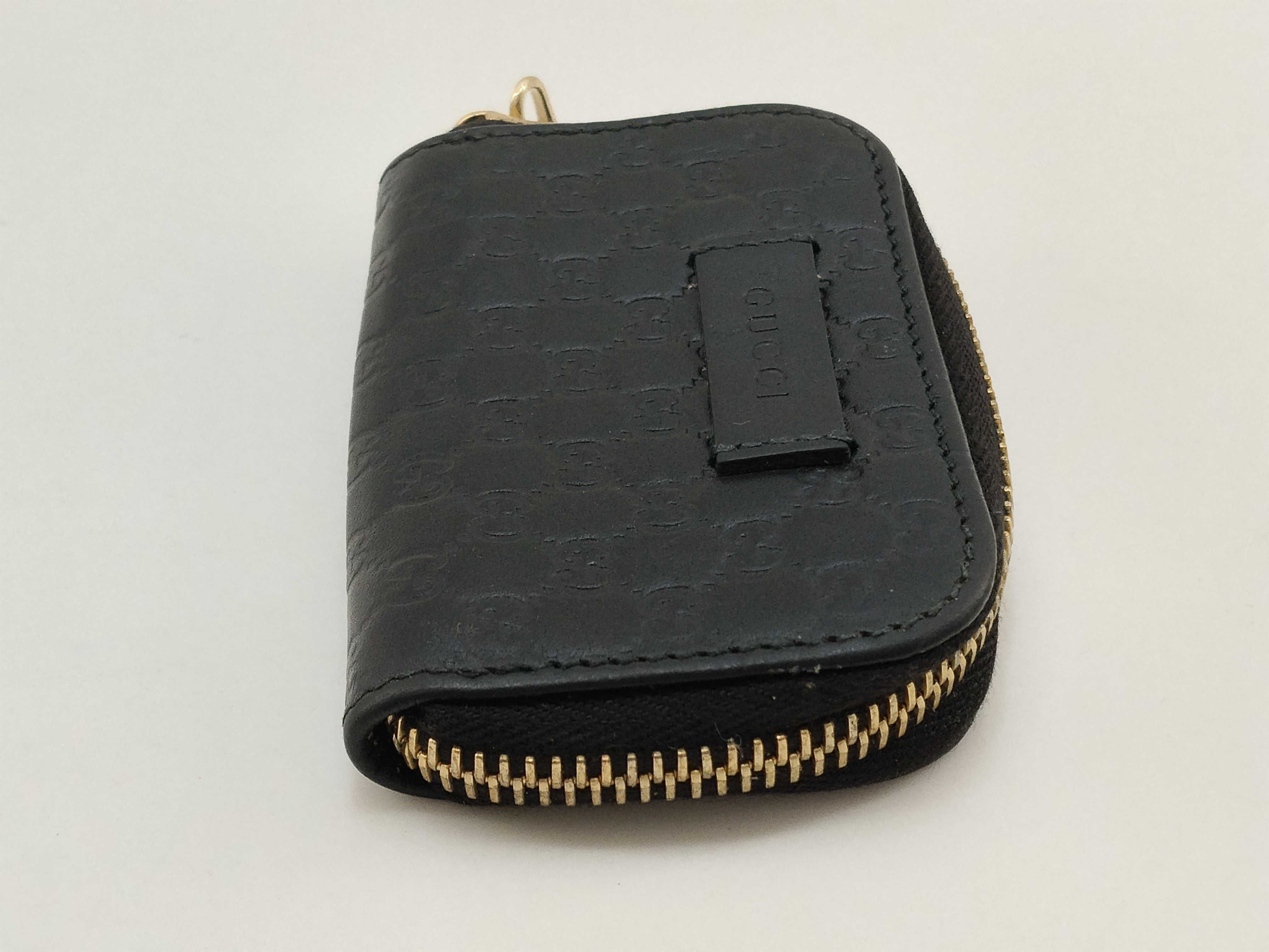 Guccissima Zippy Coin Case GG Shima Black 449896 Coin Case — view 3