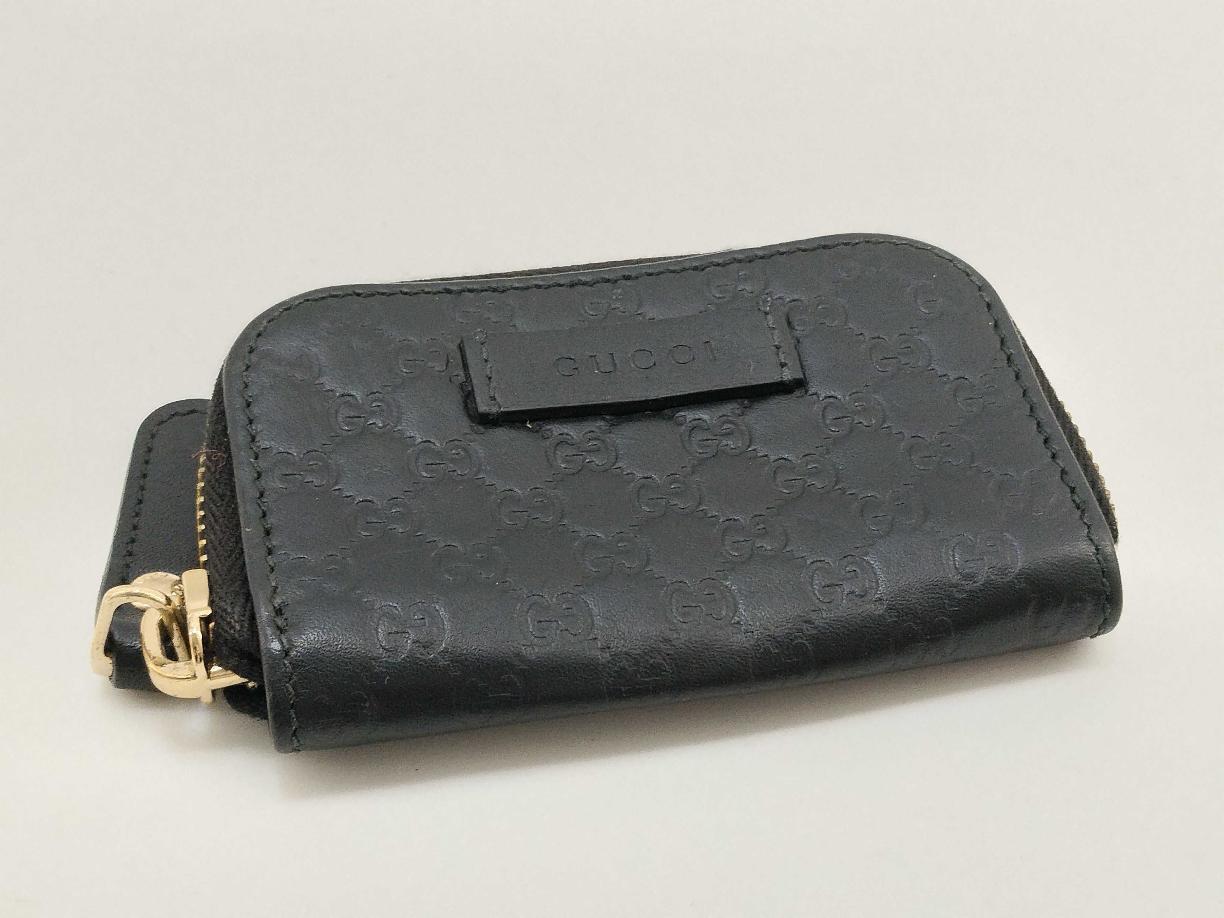 Guccissima Zippy Coin Case GG Shima Black 449896 Coin Case — view 5
