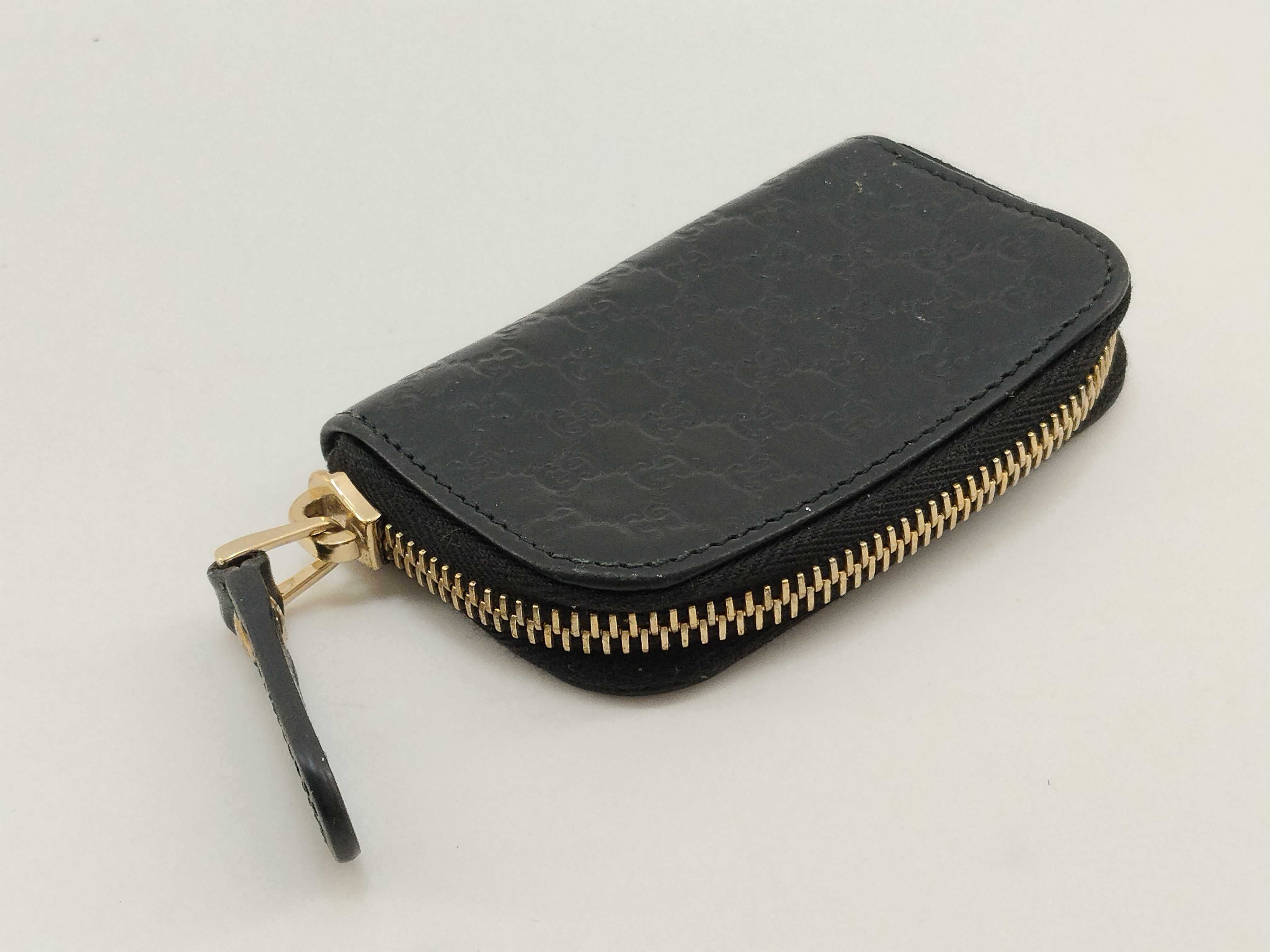 Guccissima Zippy Coin Case GG Shima Black 449896 Coin Case — view 7