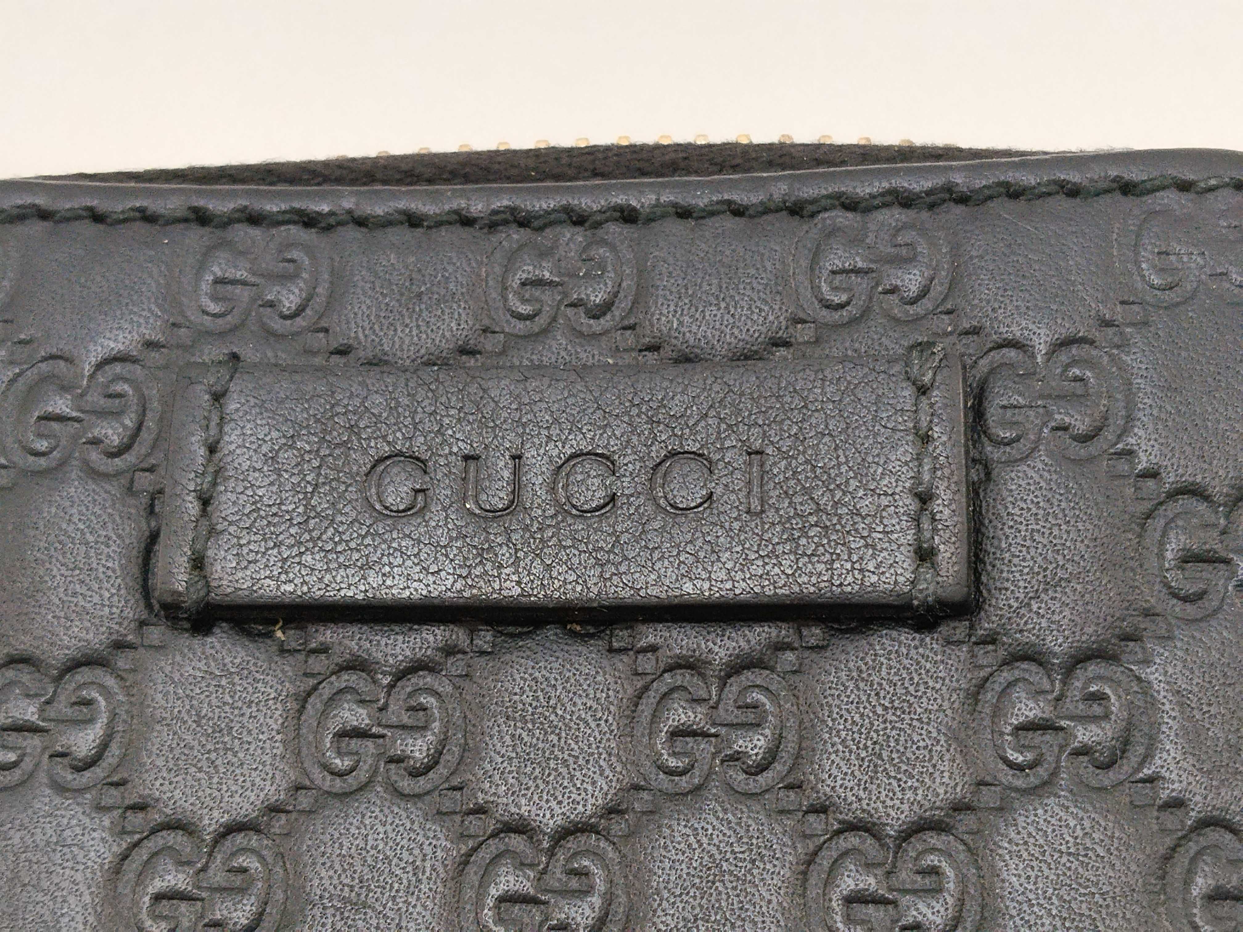 Guccissima Zippy Coin Case GG Shima Black 449896 Coin Case — view 9
