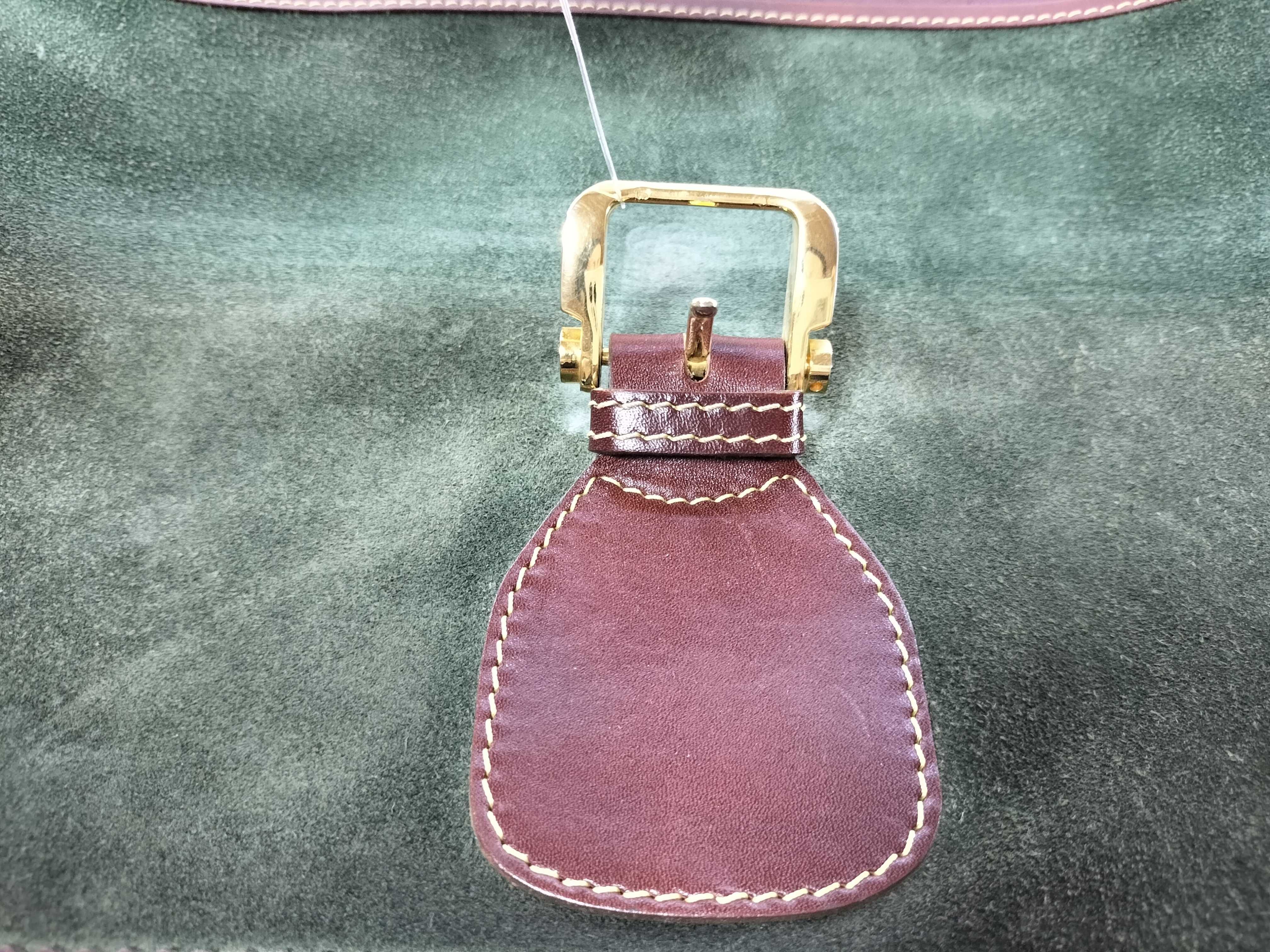 Old Anagram Leather x Suede Clutch Bag — view 6