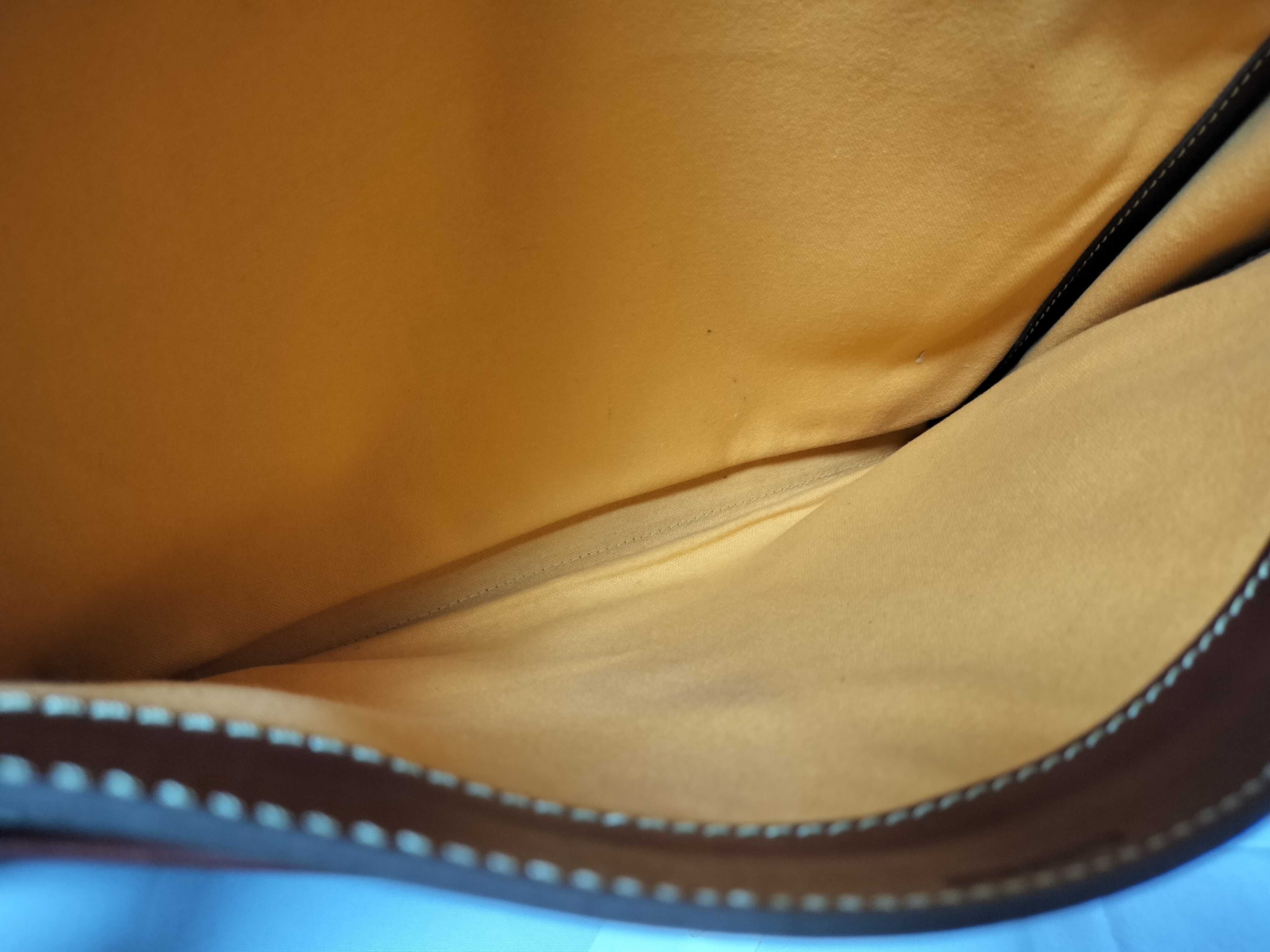 Old Anagram Leather x Suede Clutch Bag — view 8