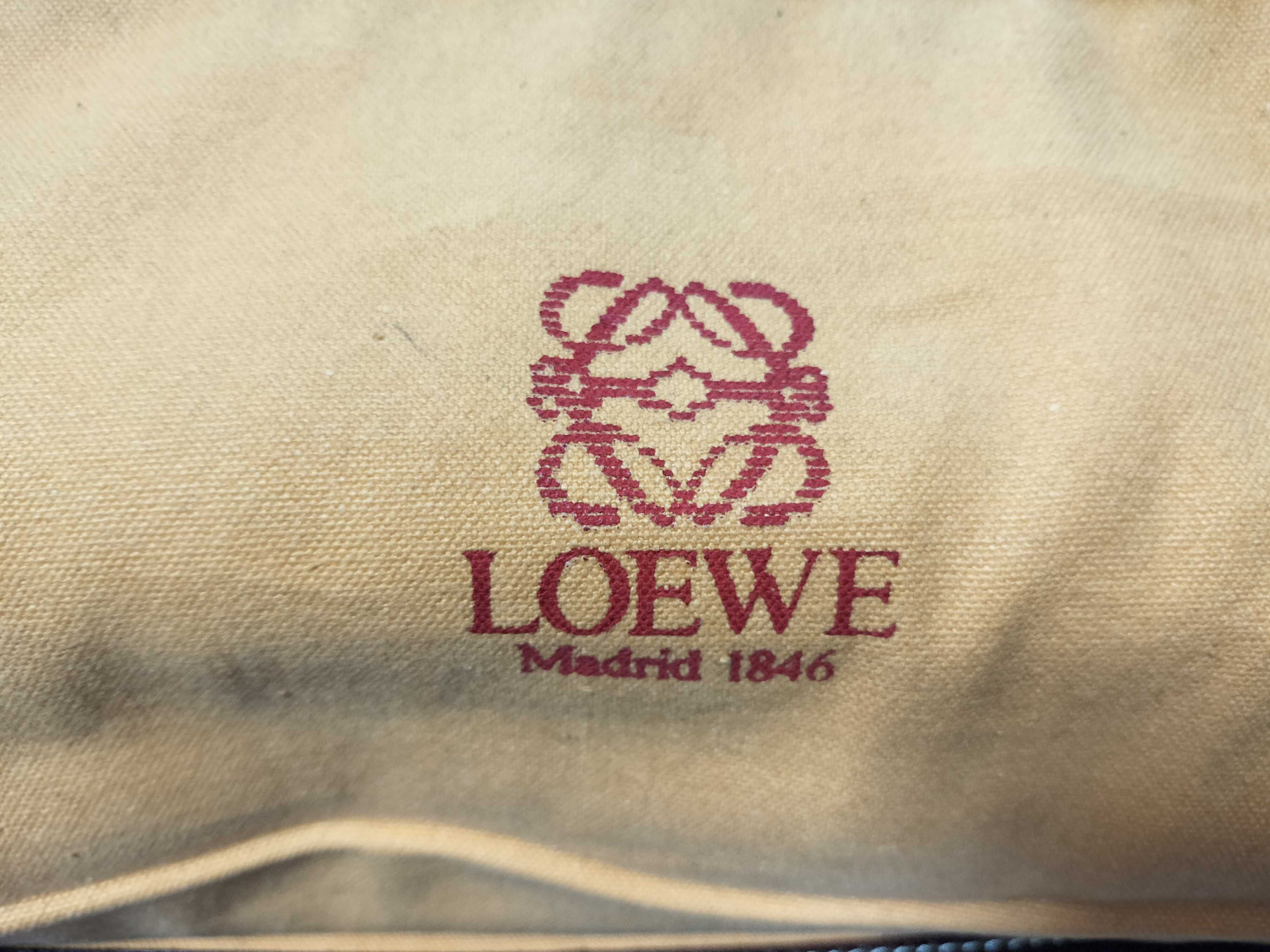 Old Anagram Leather x Suede Clutch Bag — view 9