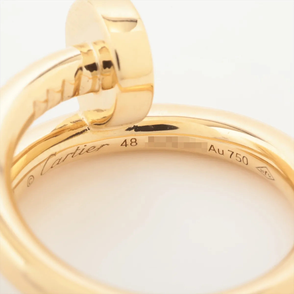 Juste un Clou Ring, 750 (Yellow Gold), 7.2g, Size 48, AMB316. — view 3
