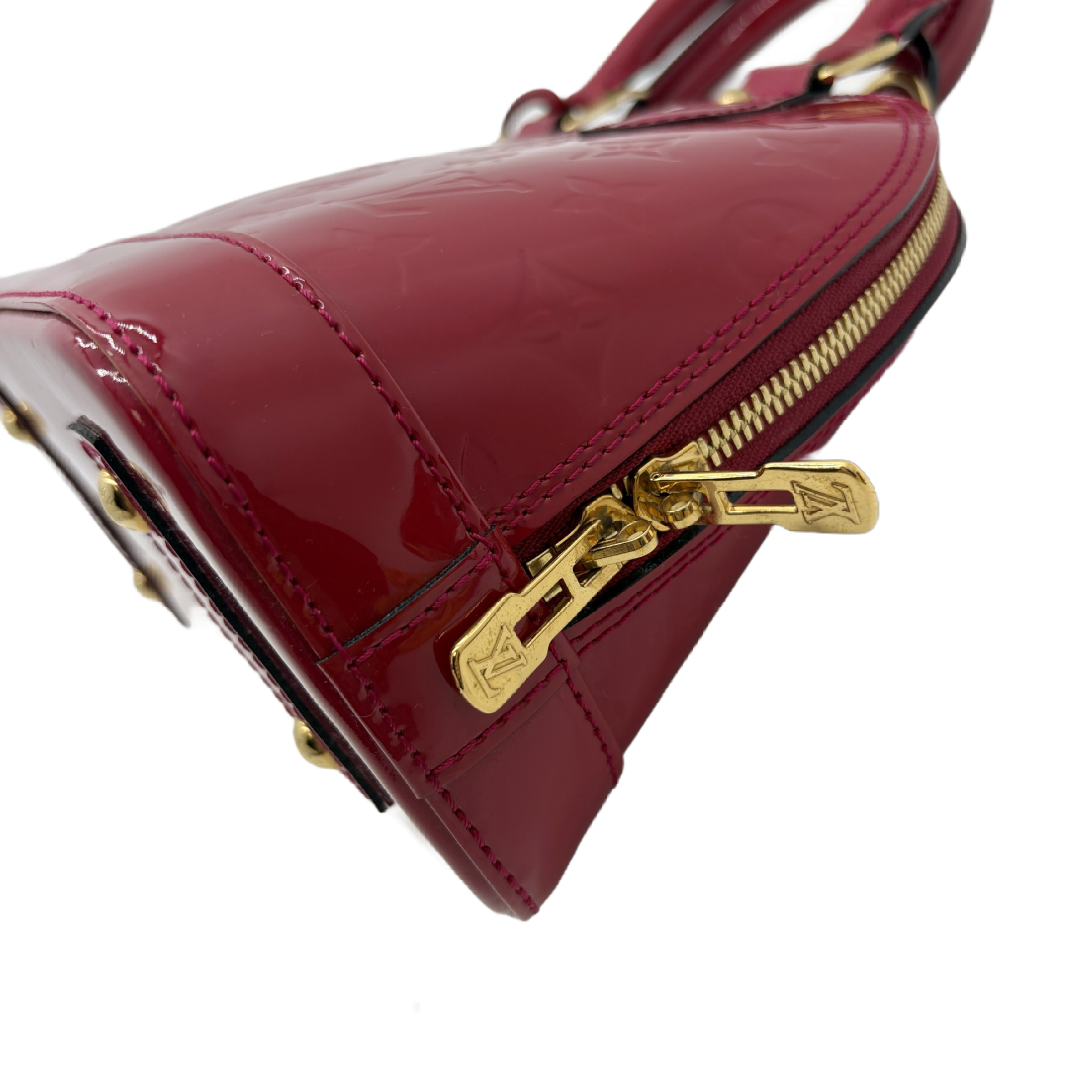 Alma BB Monogram Vernis 2-Way Handbag Shoulder Bag — view 6