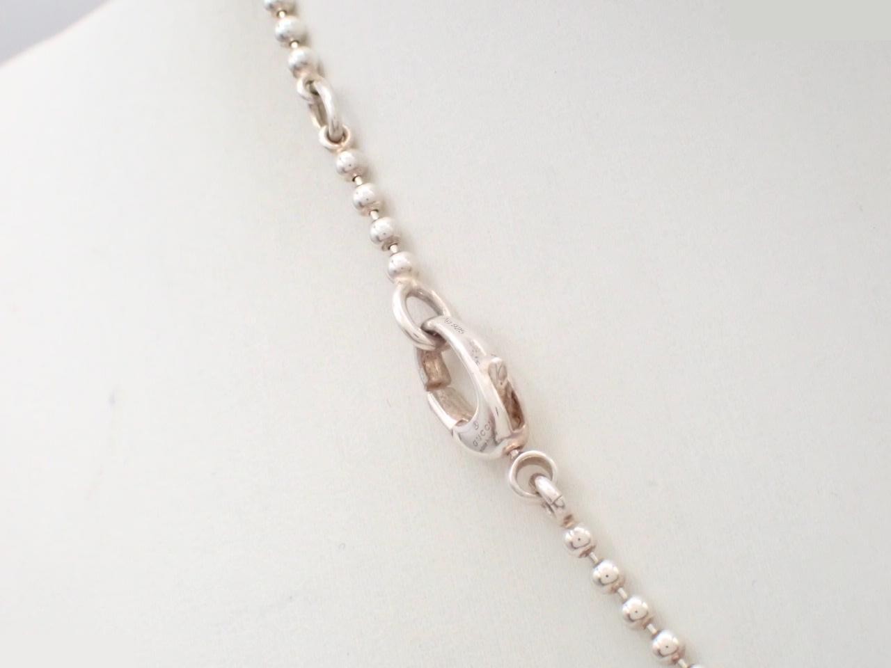 Interlocking G heart necklace, chain approximately 40cm, 925/15.0g — view 2
