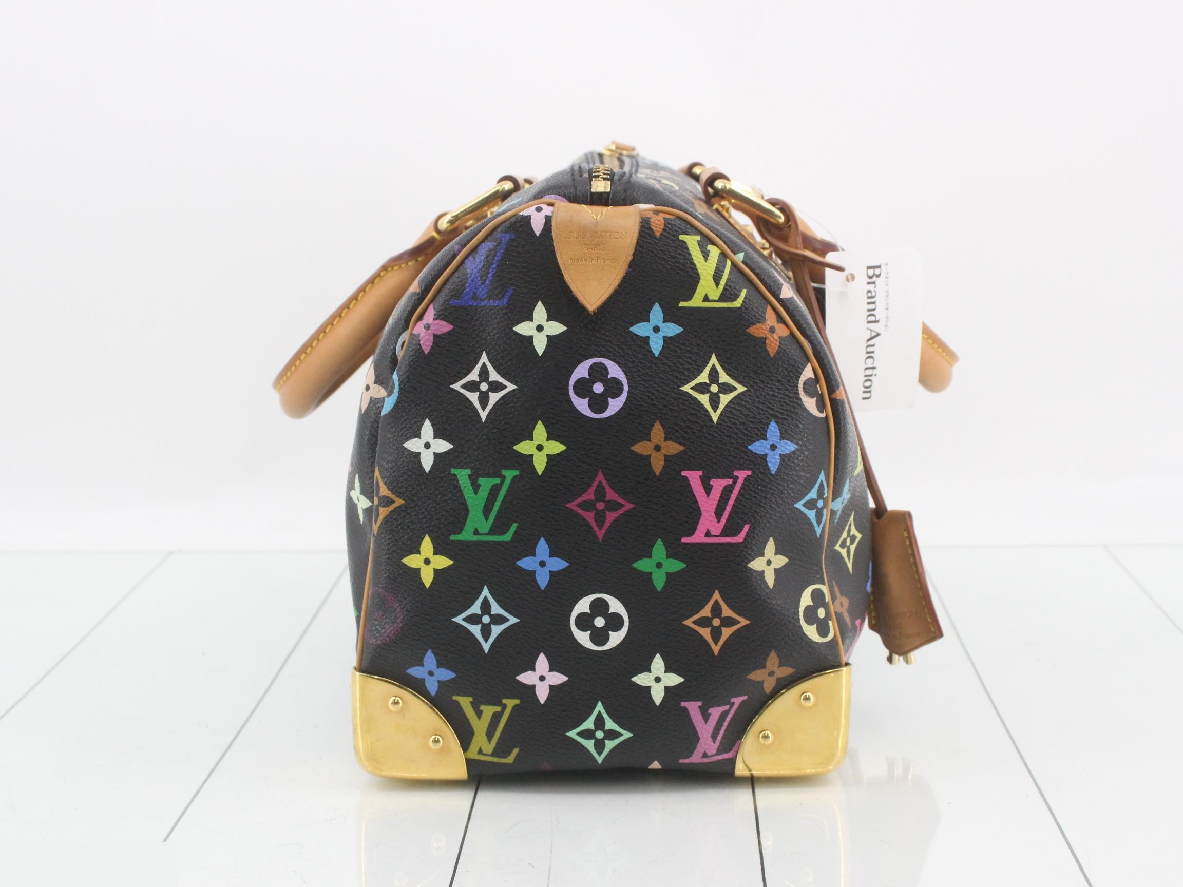 Monogram Multicolor Speedy 30 Noir Handbag — view 4