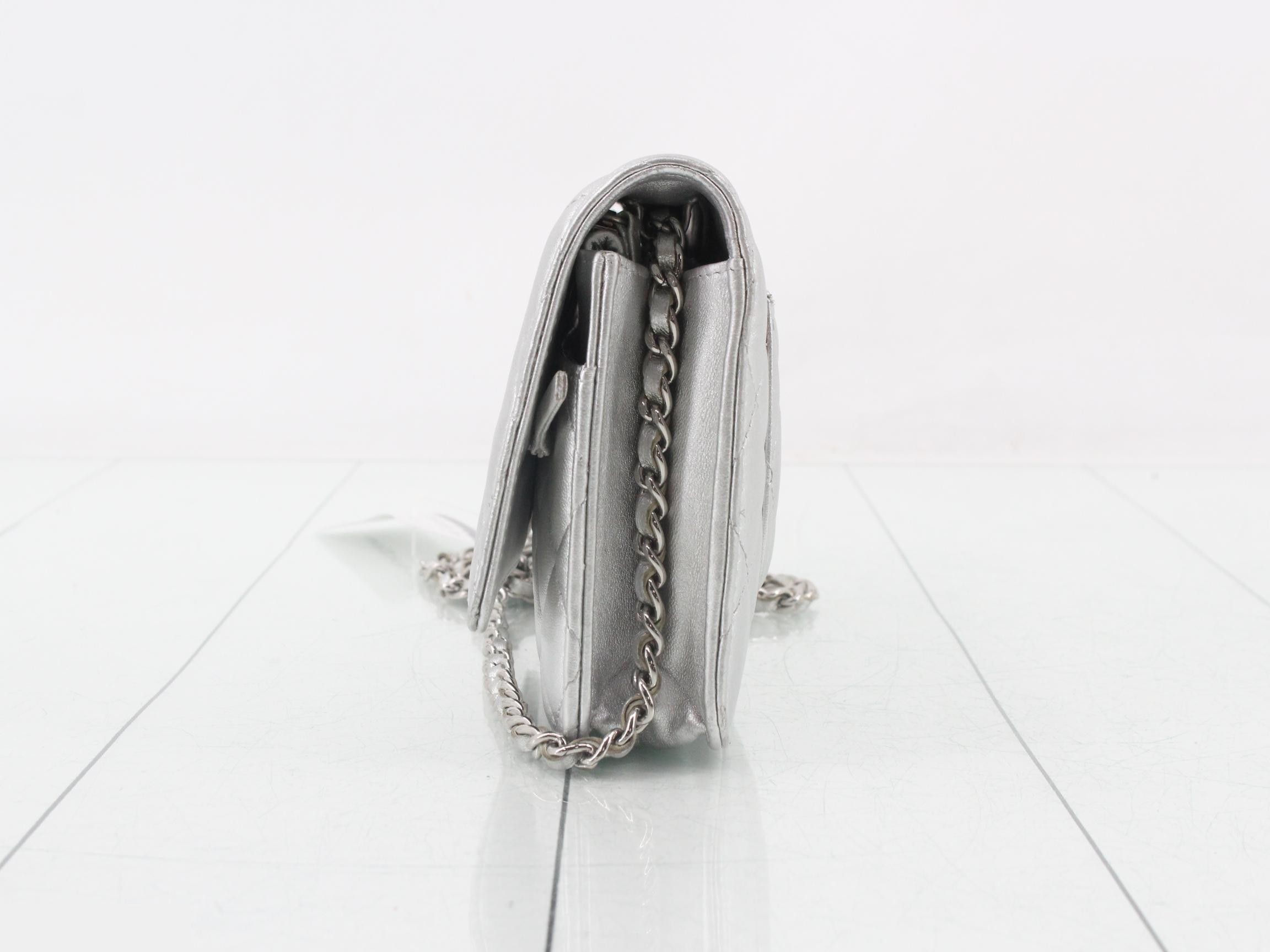 Matelassé Chain Shoulder Bag — view 3