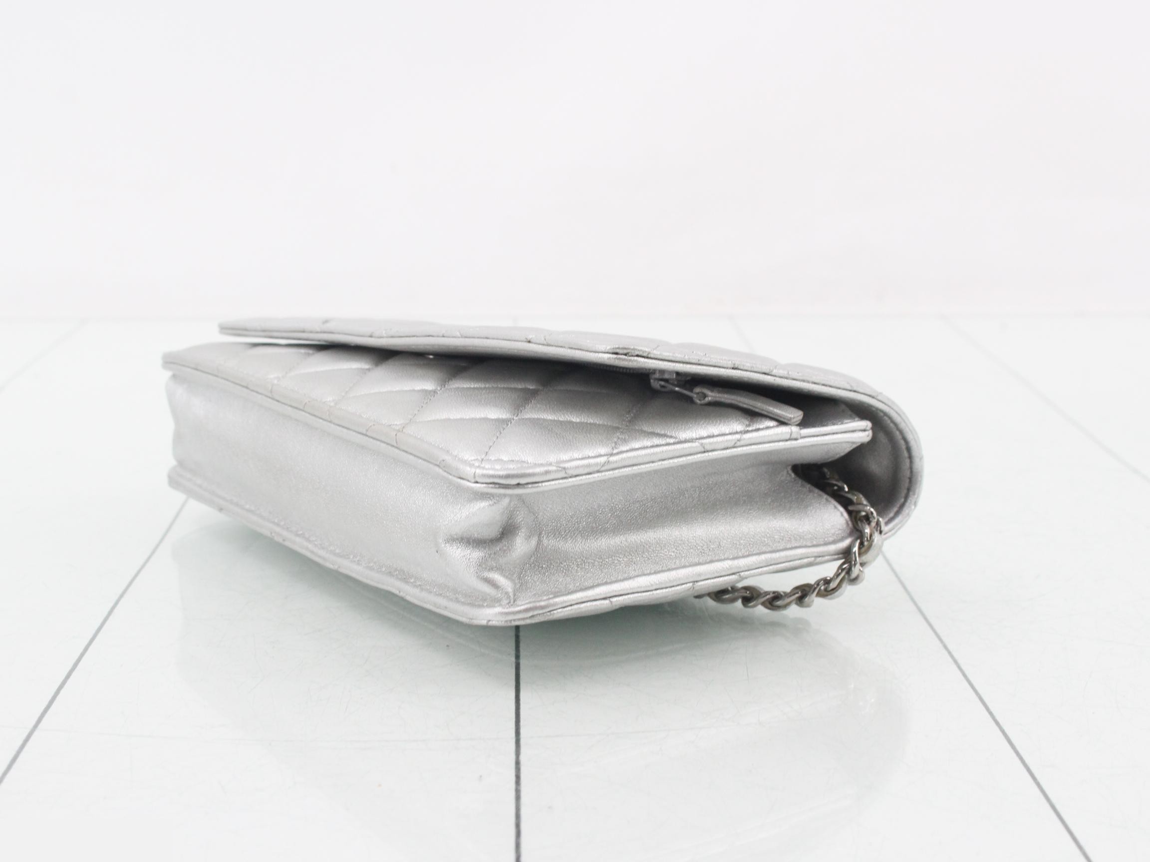 Matelassé Chain Shoulder Bag — view 6